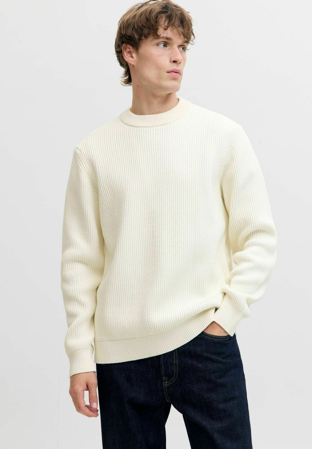 Knitted RDD Plain Knitted - Jumper - cloud dancer