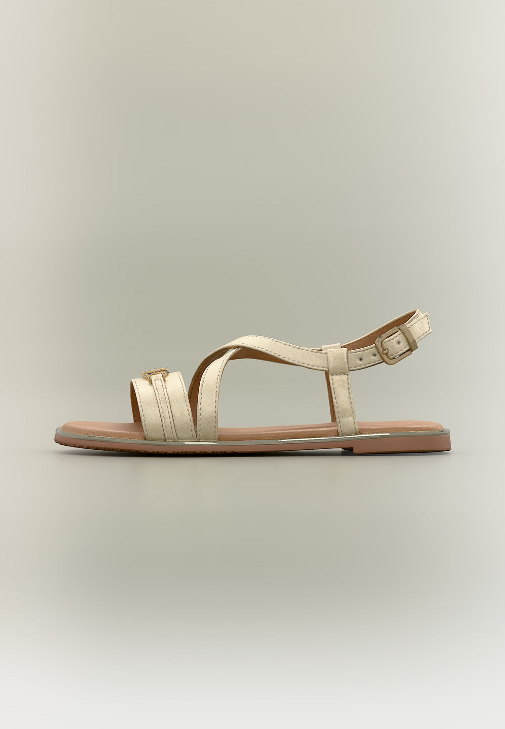MARY - Sandals - platinum-coloured