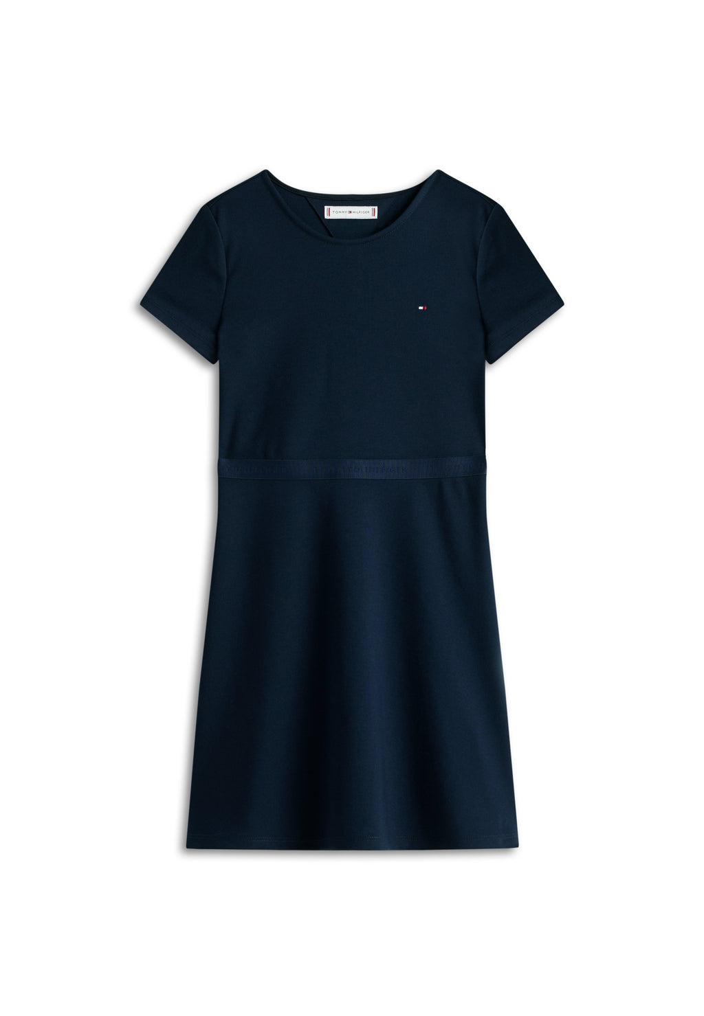 ROBE PATINEUSE INDISPENSABLE À MANCHES COURTES - Robe en jersey - bleu nuit foncé