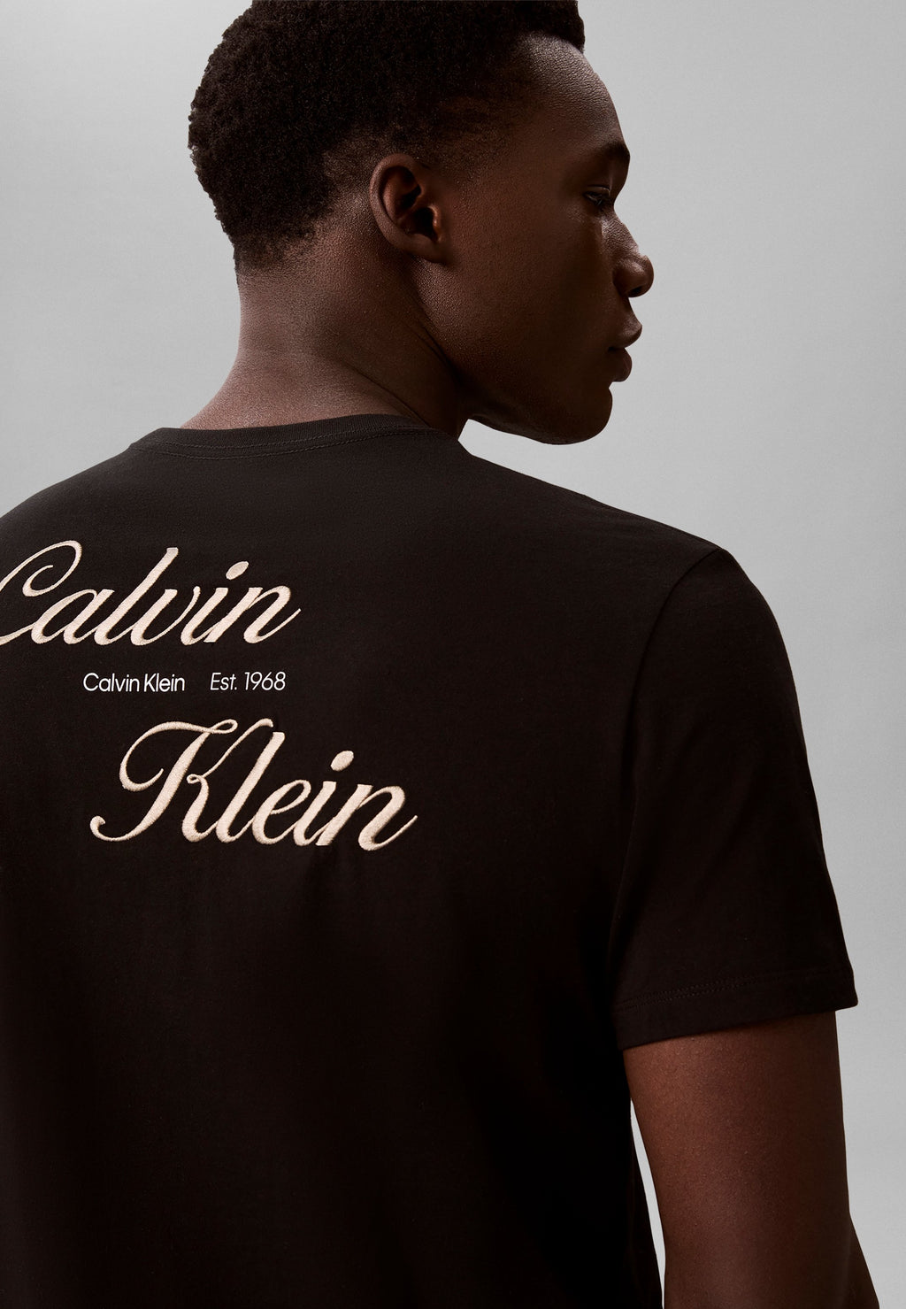 30S CALVIN KLEIN T-SHIRT - Print T-shirt - black