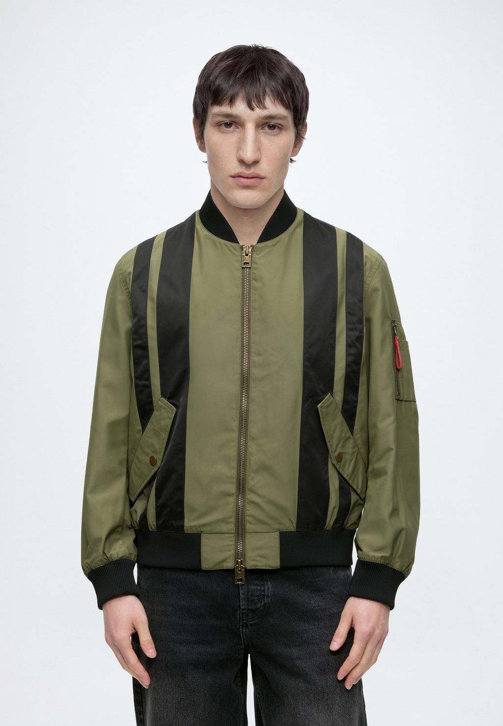 BADAMO - Bomber Jacket - open green