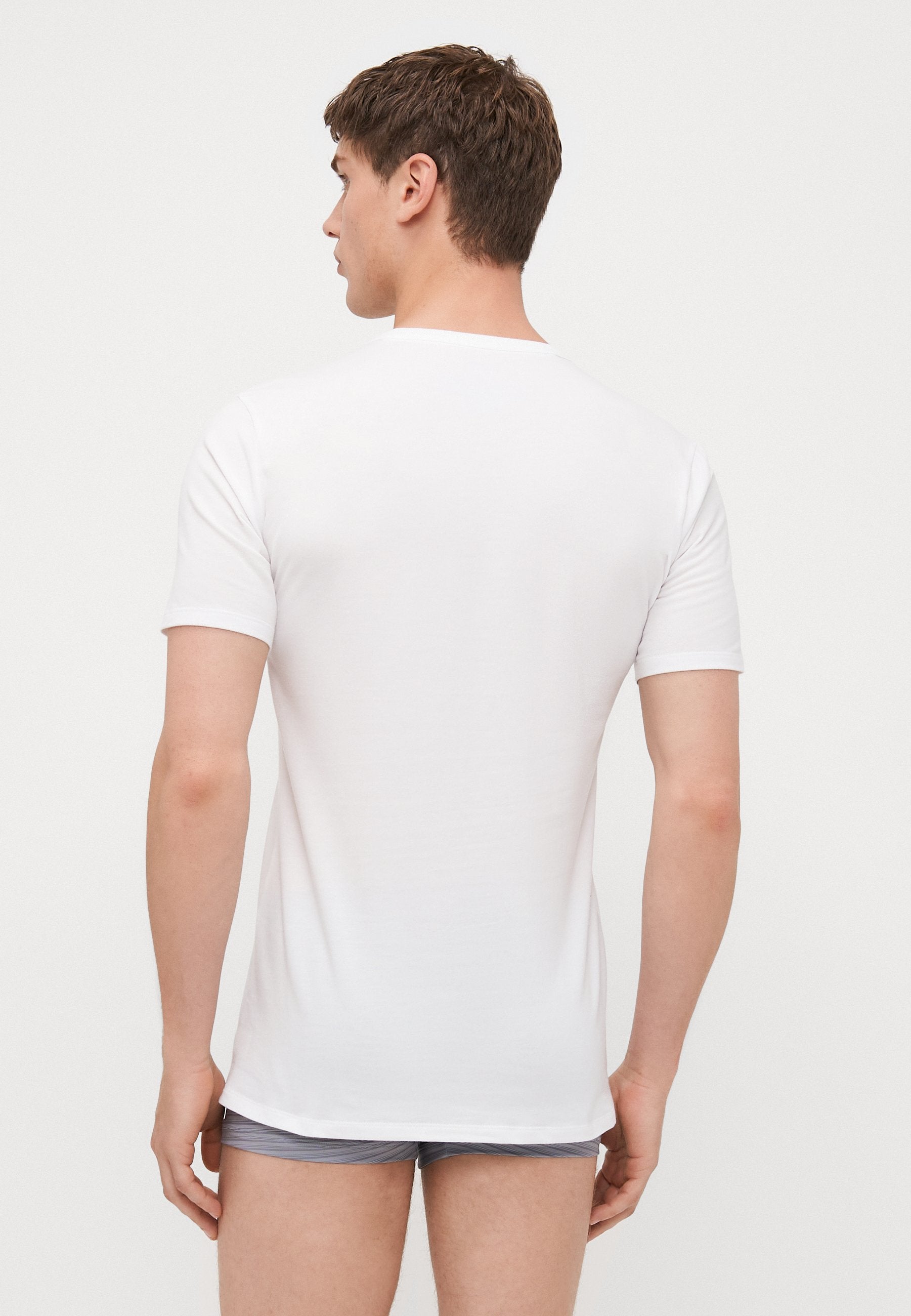 3 PACK V-NECK T-SHIRT COTTON MICROFIBER STRETCH - Undershirt - white