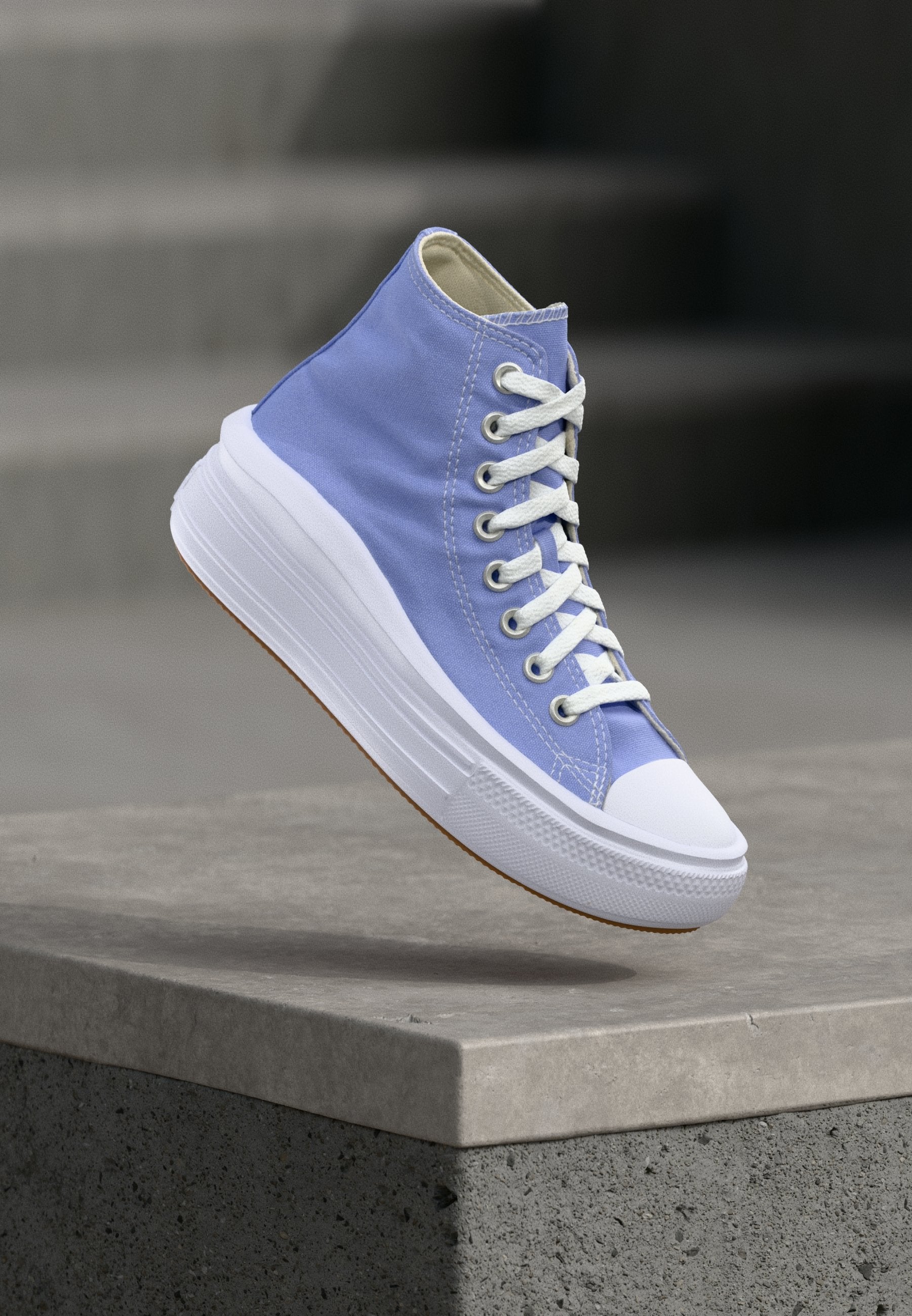 CHUCK TAYLOR ALL STAR MOVE PLATFORM - Baskets montantes - very peri/blanc/noir