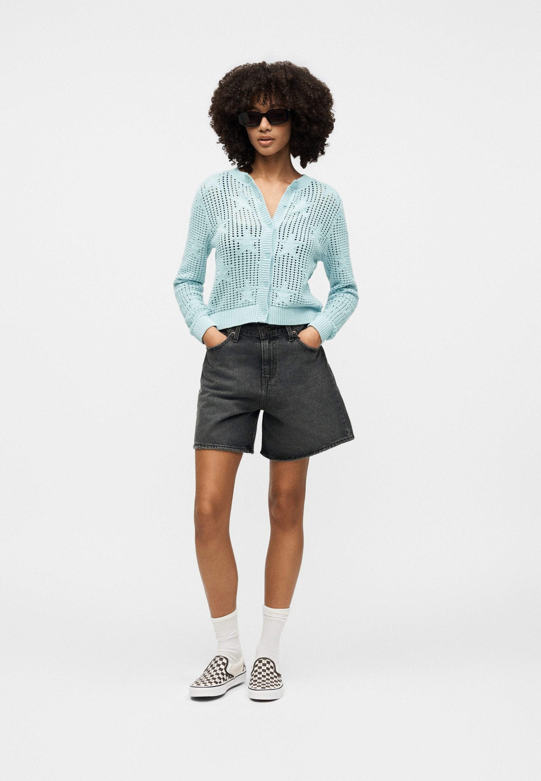 DOLLY STAR CARDIGAN - Cardigan - dawn mist
