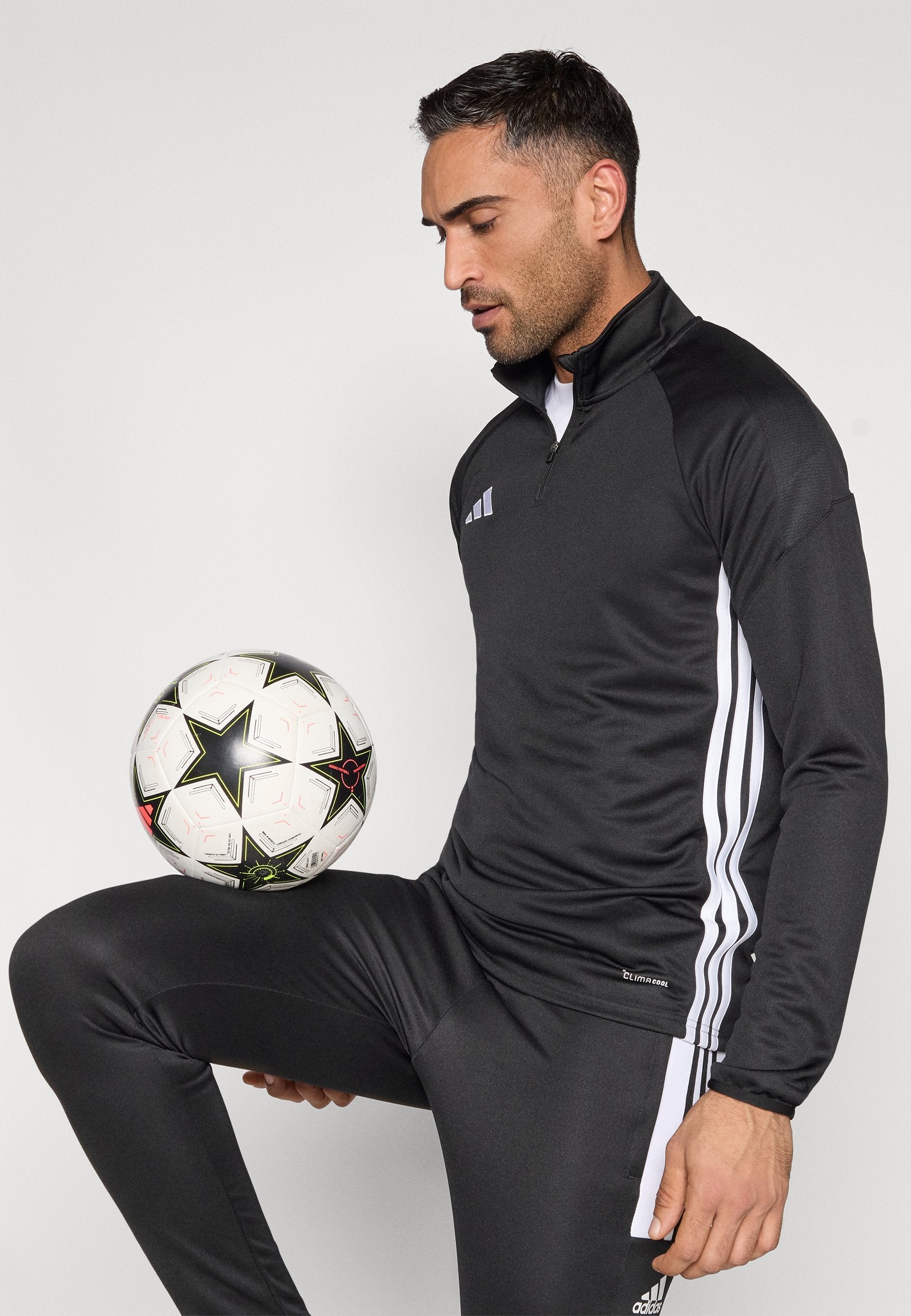 TIRO 26 ESSENTIALS TRAINING TOP - Long sleeved top - black/white
