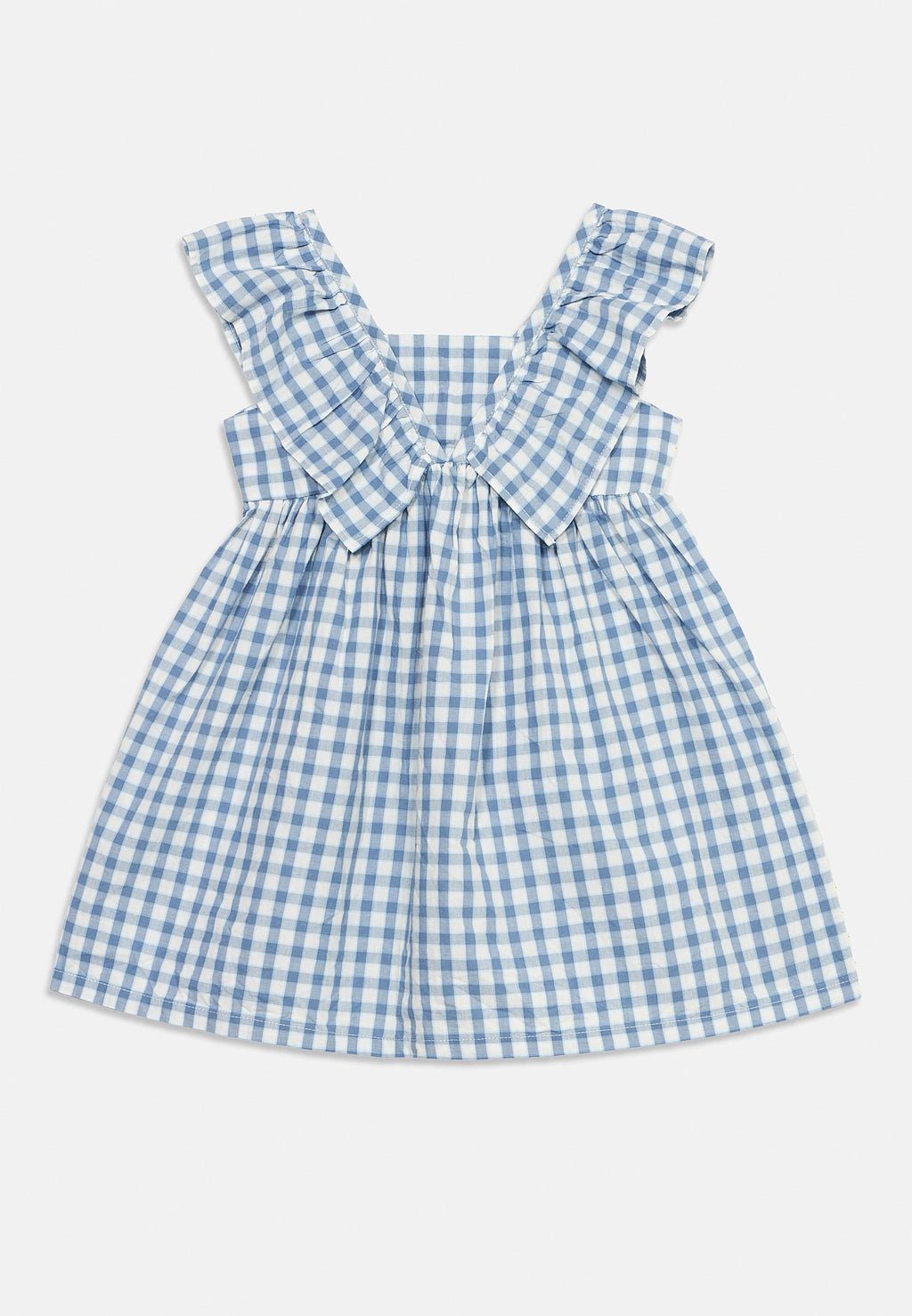 RUFFLE DRESS - Day dress - blue
