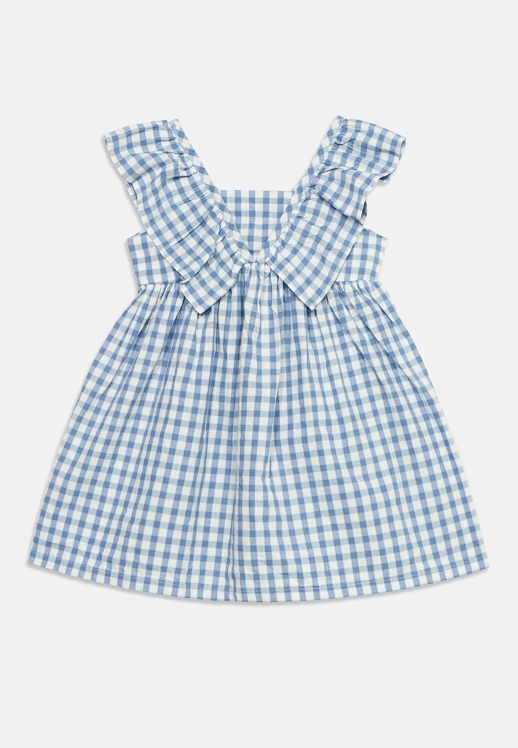 RUFFLE DRESS - Day dress - blue