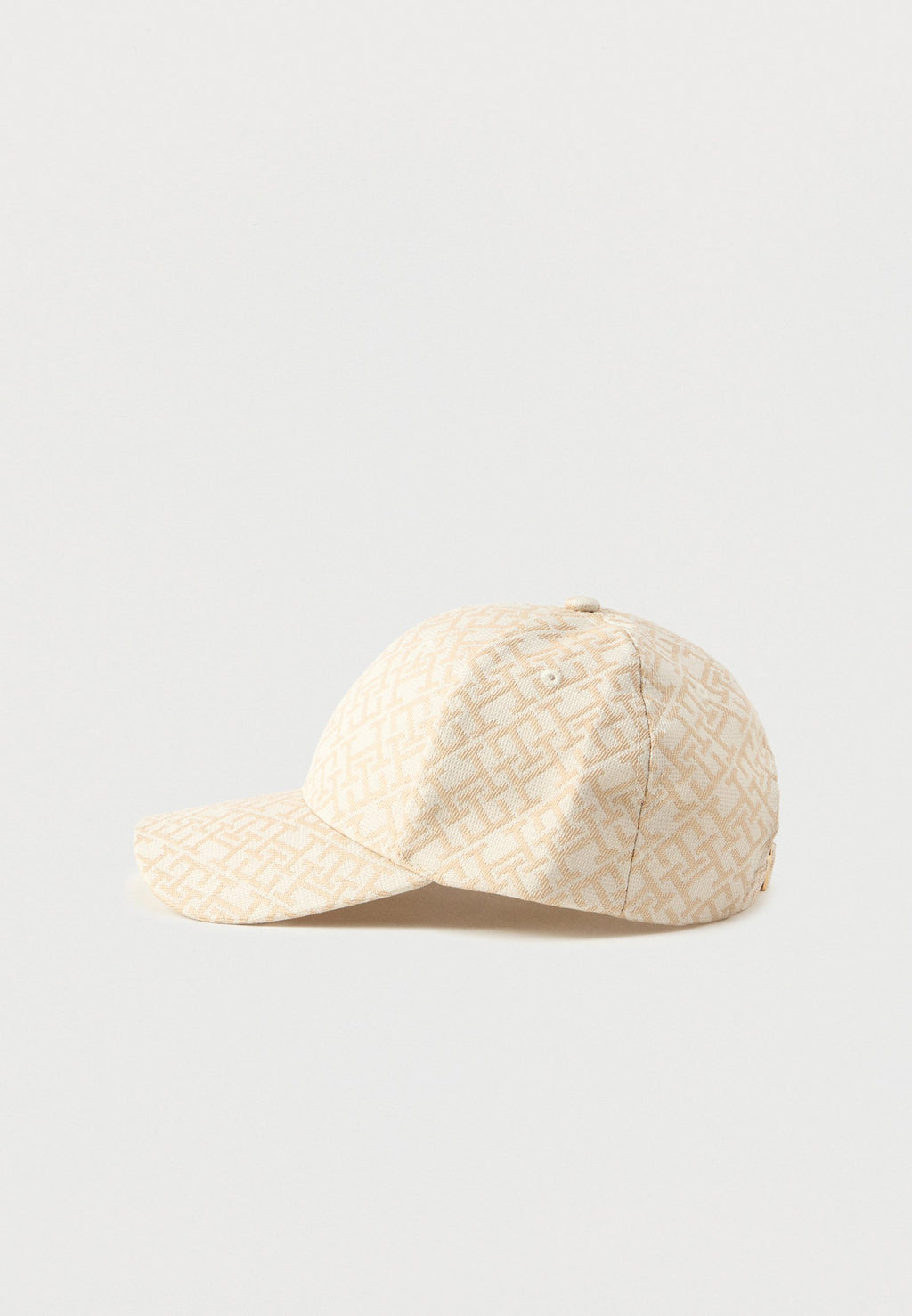 TH MONOGRAM JACQUARD BASEBALL CAP - Cap - soft cream