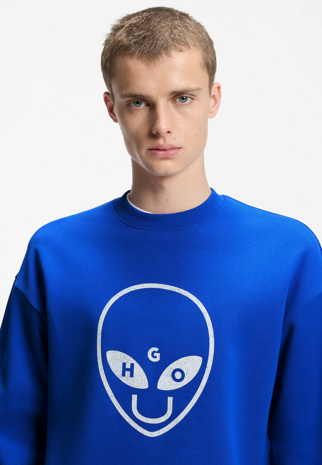 HUGO NIXALIEN - Sweatshirt - open blue thirtythree