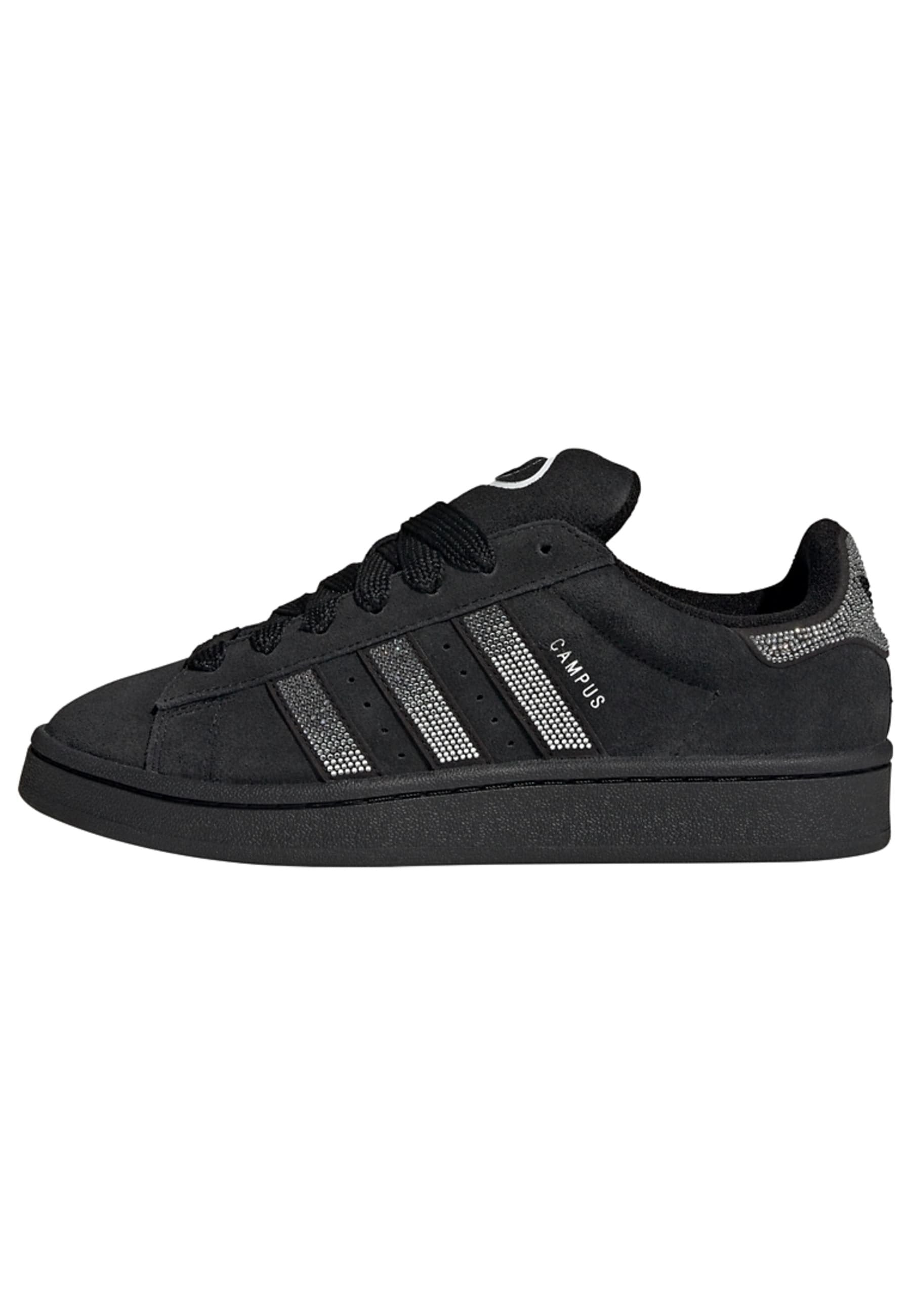 CAMPUS 00S W RHINESTONE - Trainers - core black silver met ftwr white