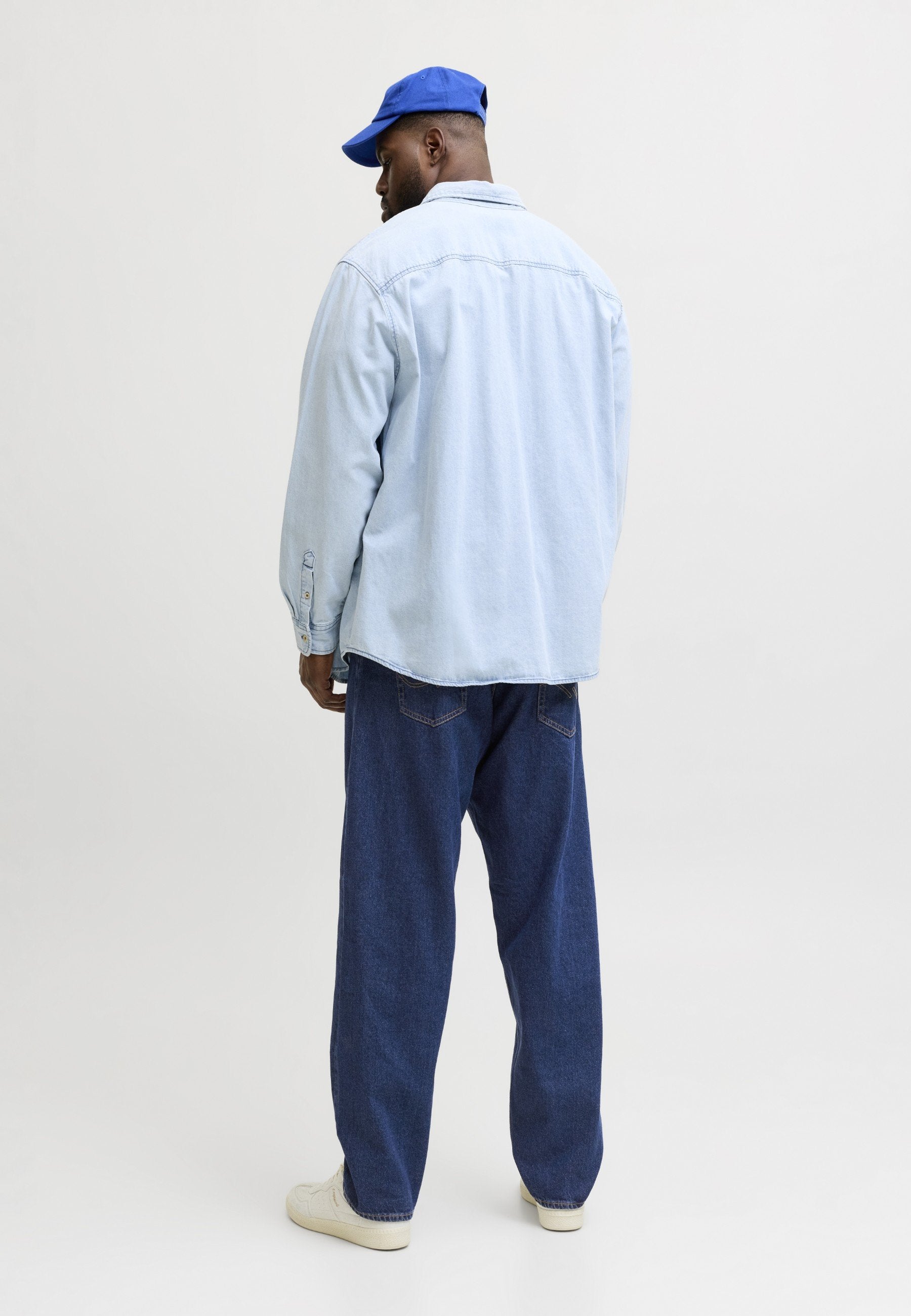 Relaxed Fit Plus Size JJICHRIS JJORGINAL AT 637 NOOS PLS - Relaxed fit jeans - blue denim