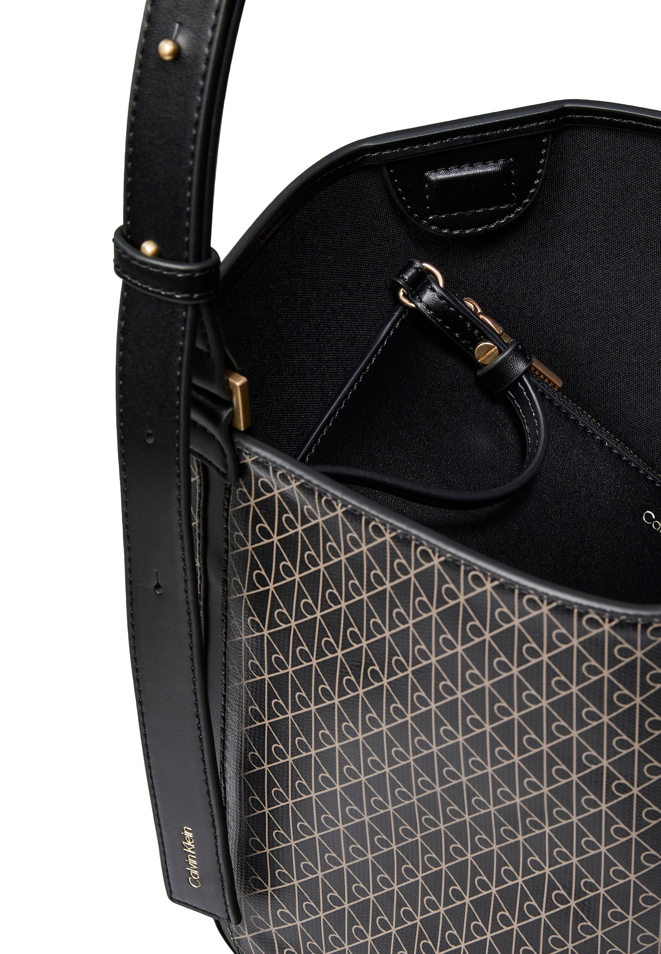 EMBLEM MEDIUM BUCKET - Handbag - black