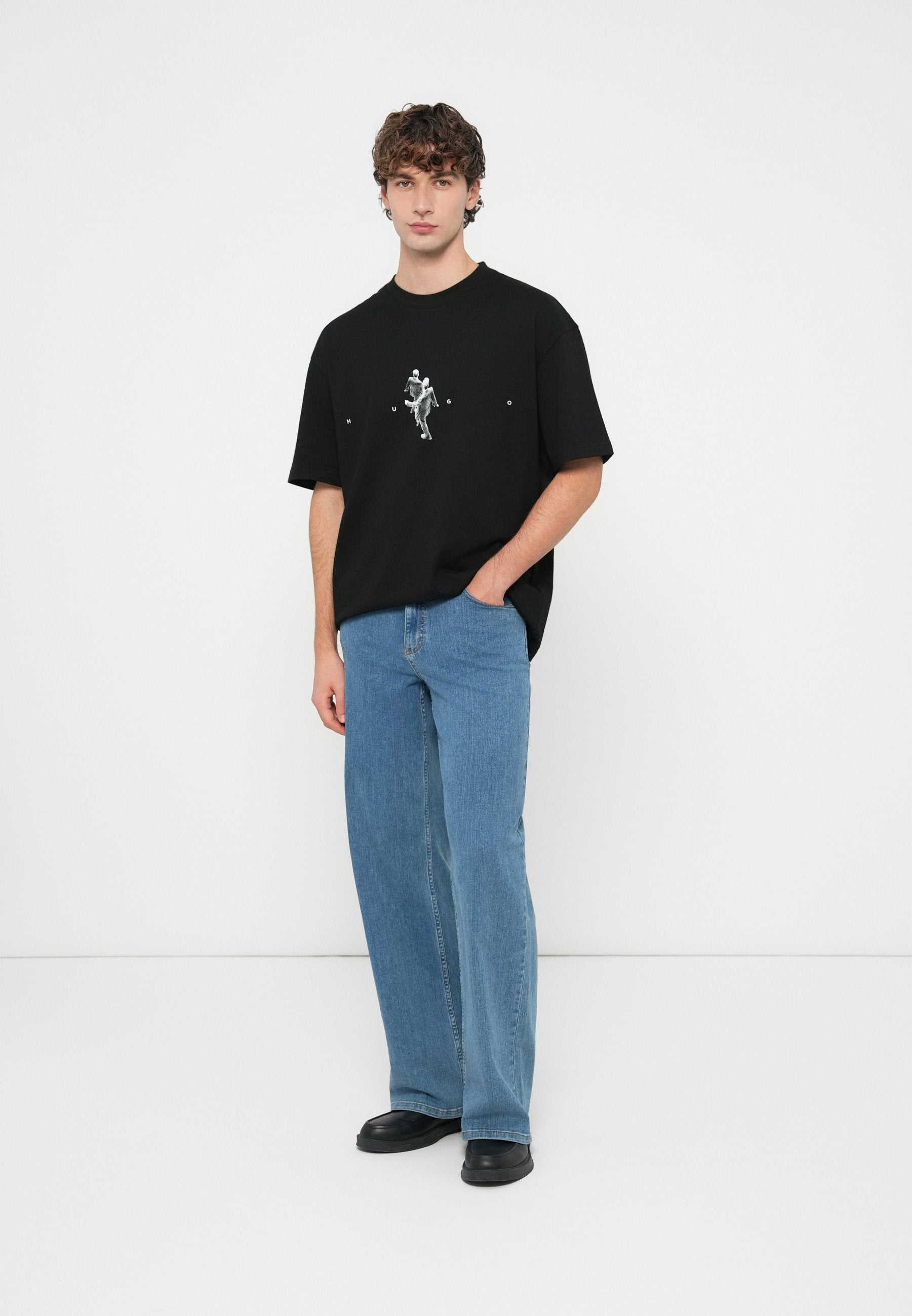 DOLLO - Print T-shirt - black