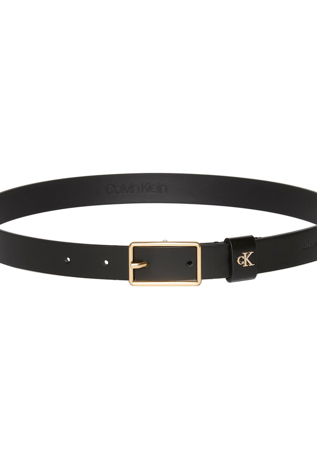 CLASSIC BUCKLE - Belt - black/antique light gold-coloured