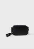 METALLIC LOGO CROSSBODY CAMERA BAG - Cross body bag - black