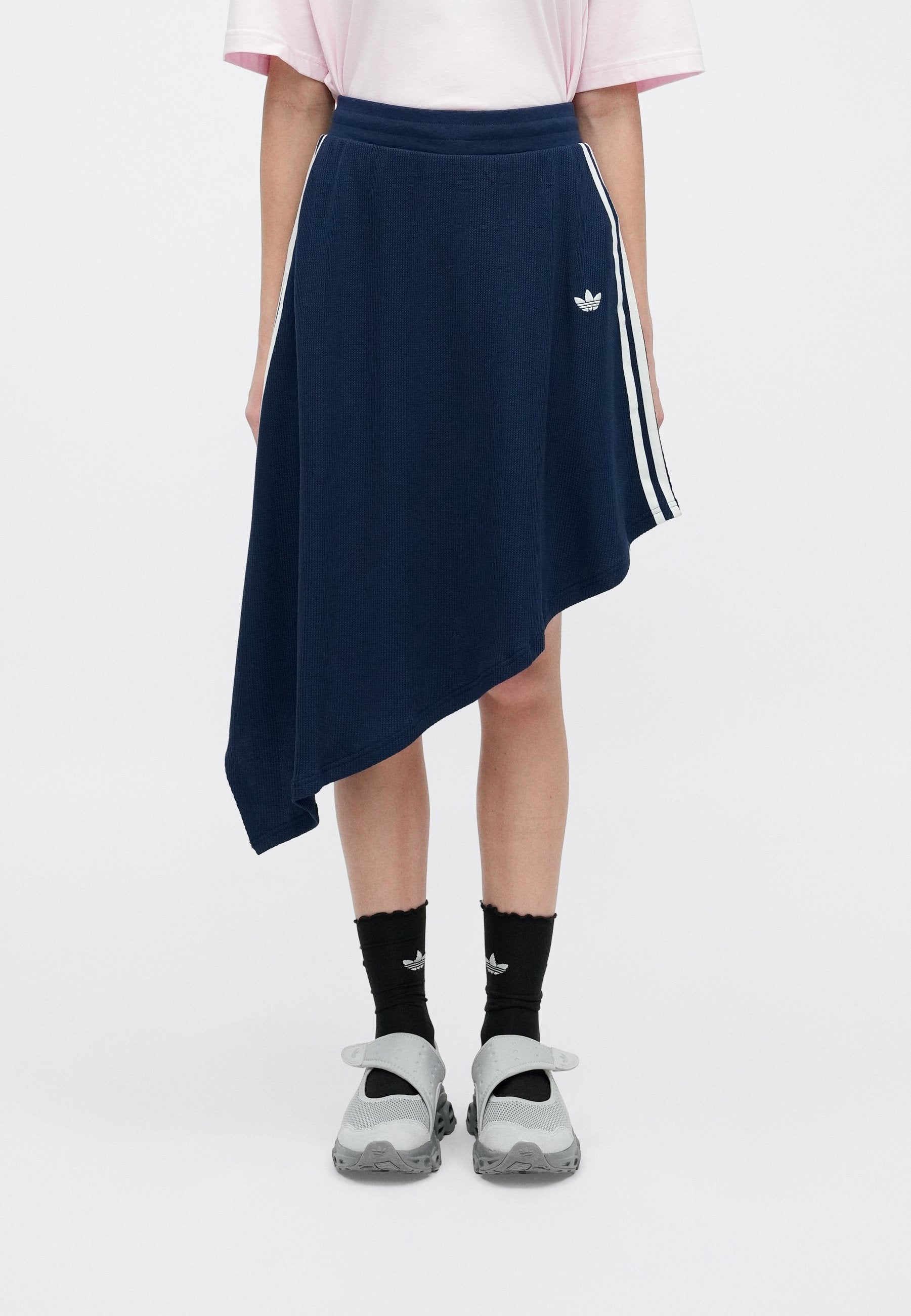 ASYMETRIC SKIRT - A-line skirt - night indigo