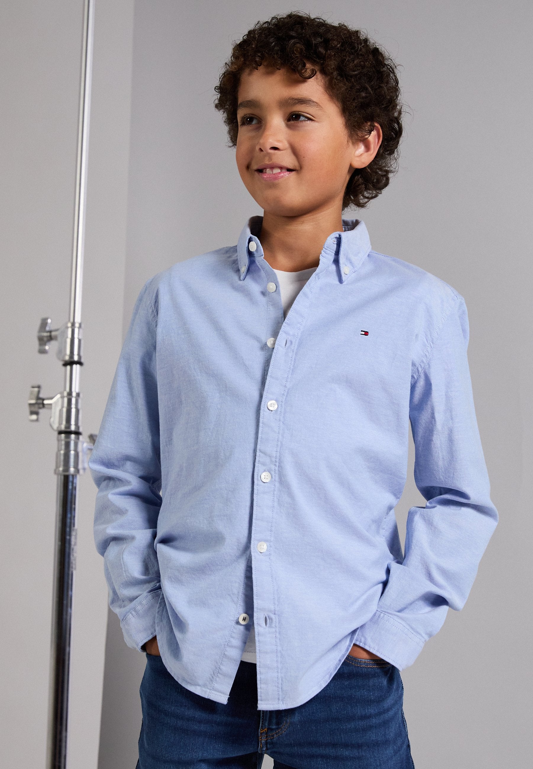 GARÇON CHEMISE OXFORD STRETCH - Chemise - bleu calme