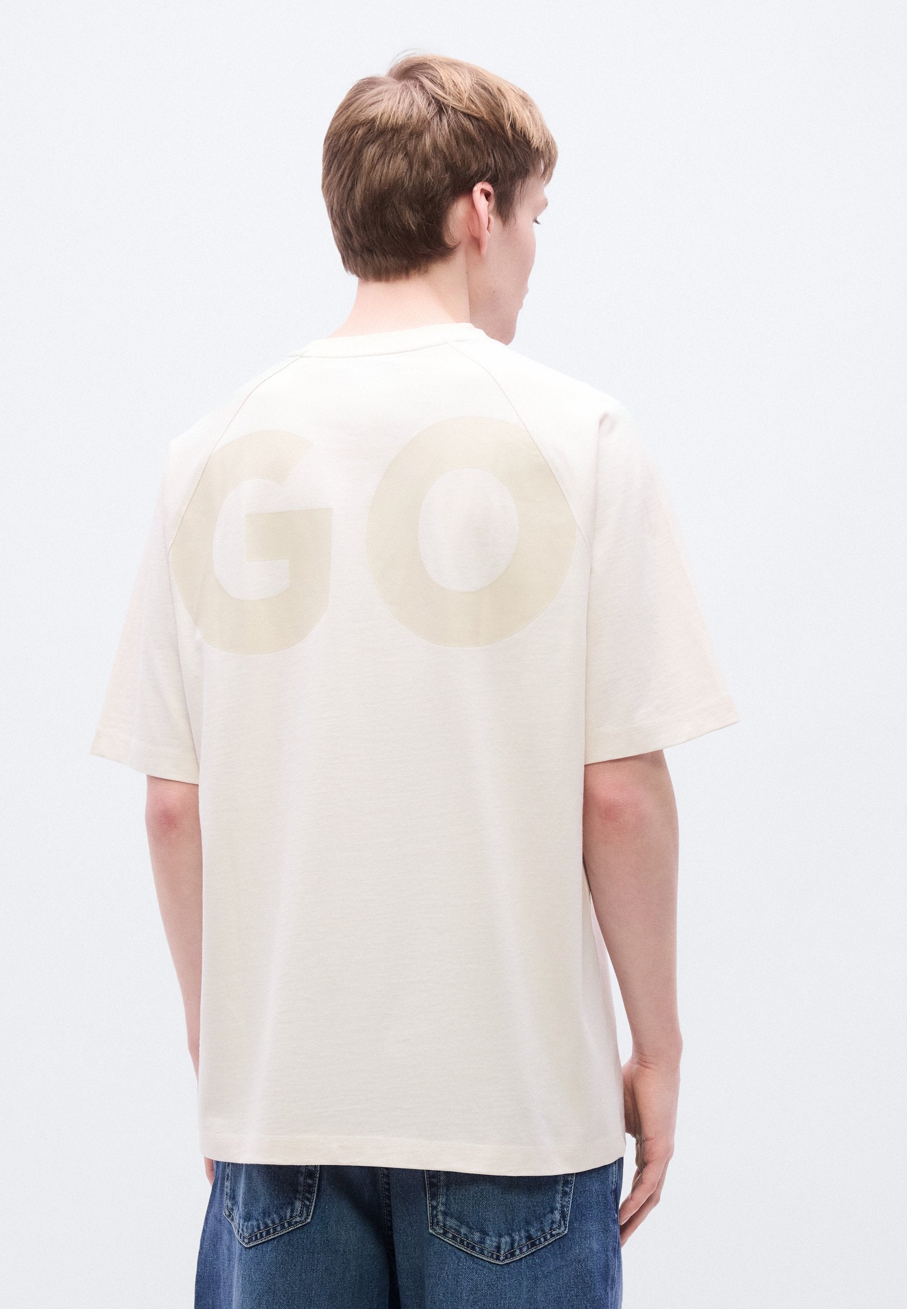 NALFTEE - Print T-shirt - open white