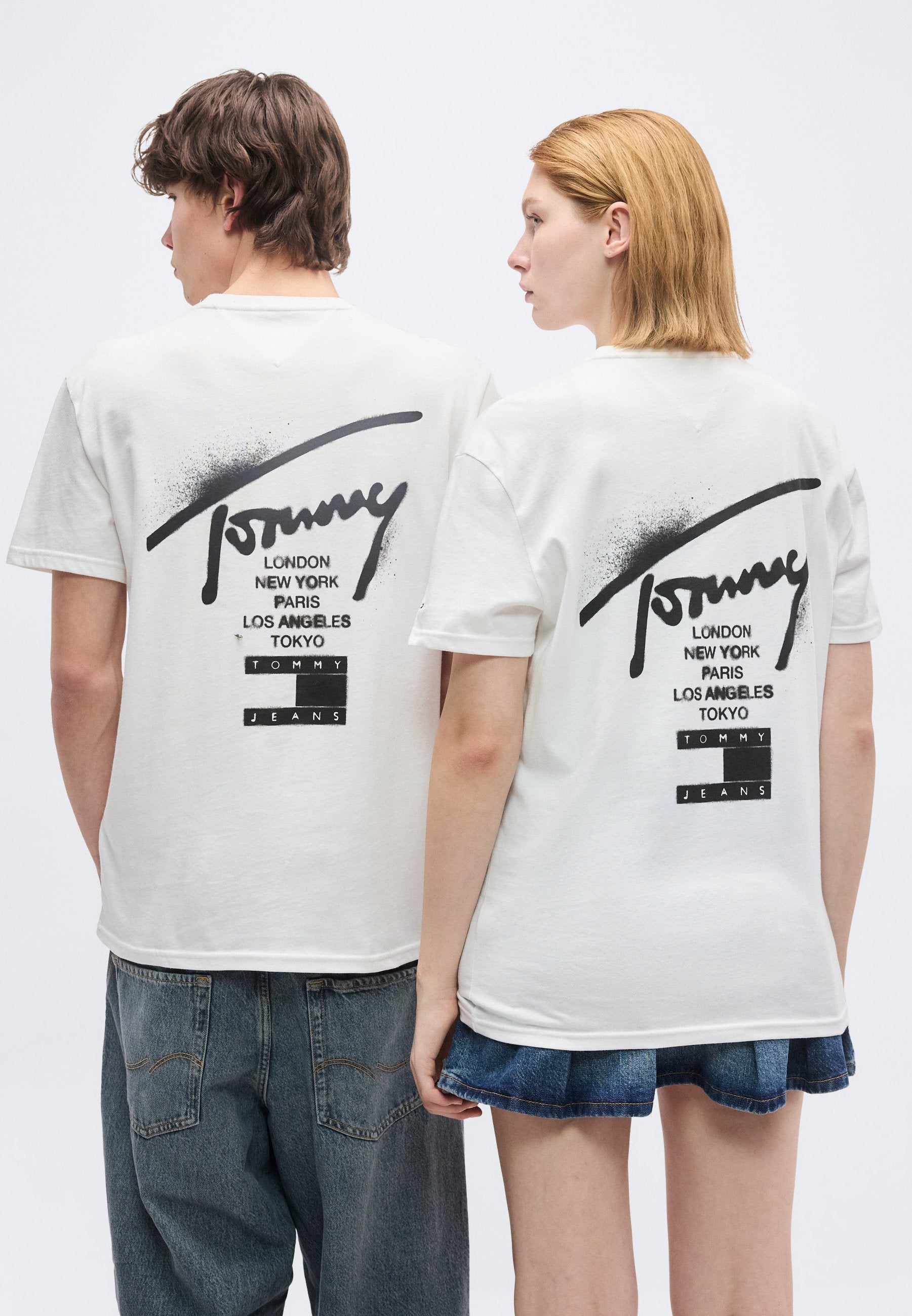 SIGNATURE BACK LOGO JERSEY T-SHIRT - Print T-shirt - ecru