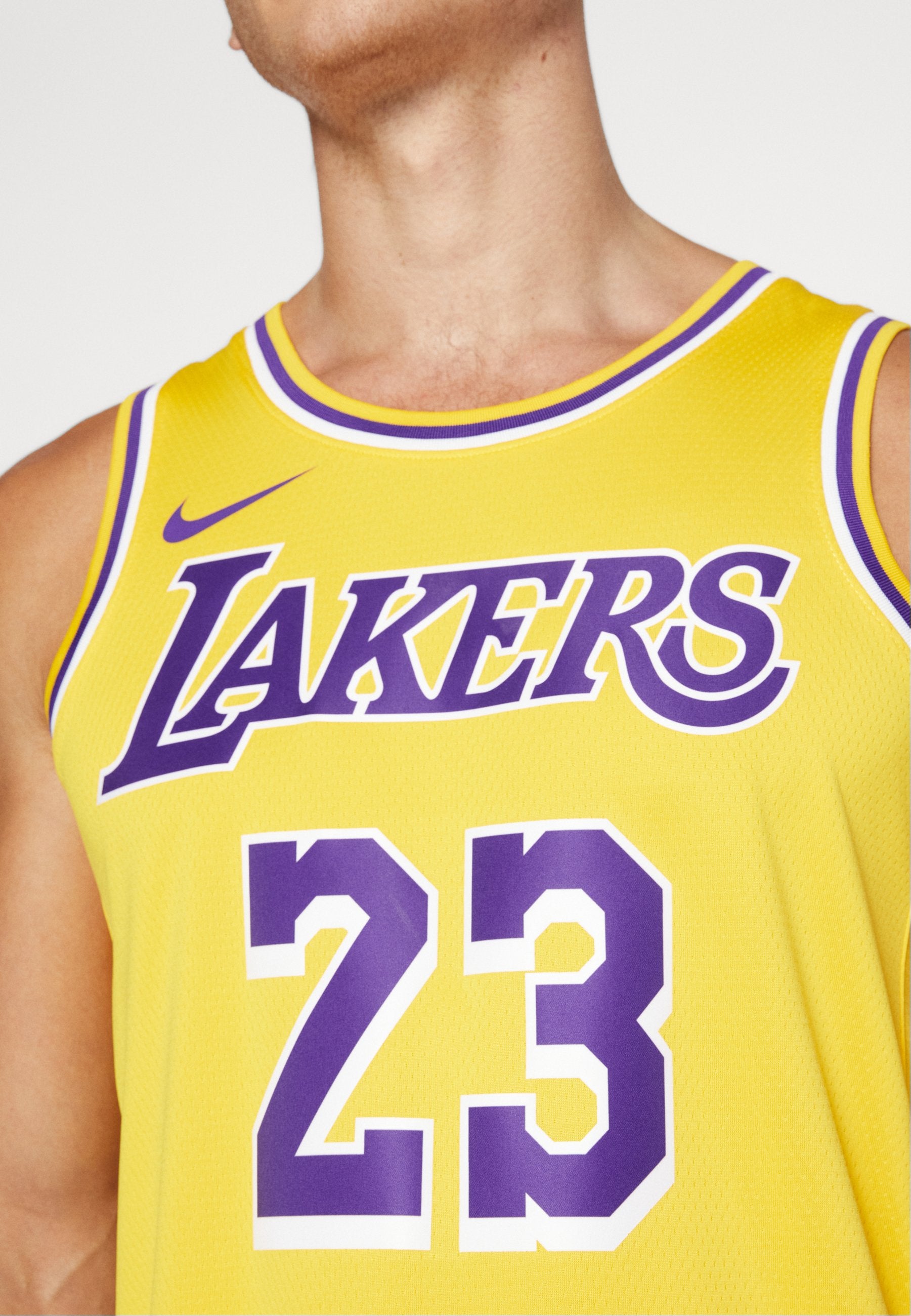 LOS ANGELES LAKERS LEBRON JAMES LAL - NBA jersey - amarillo