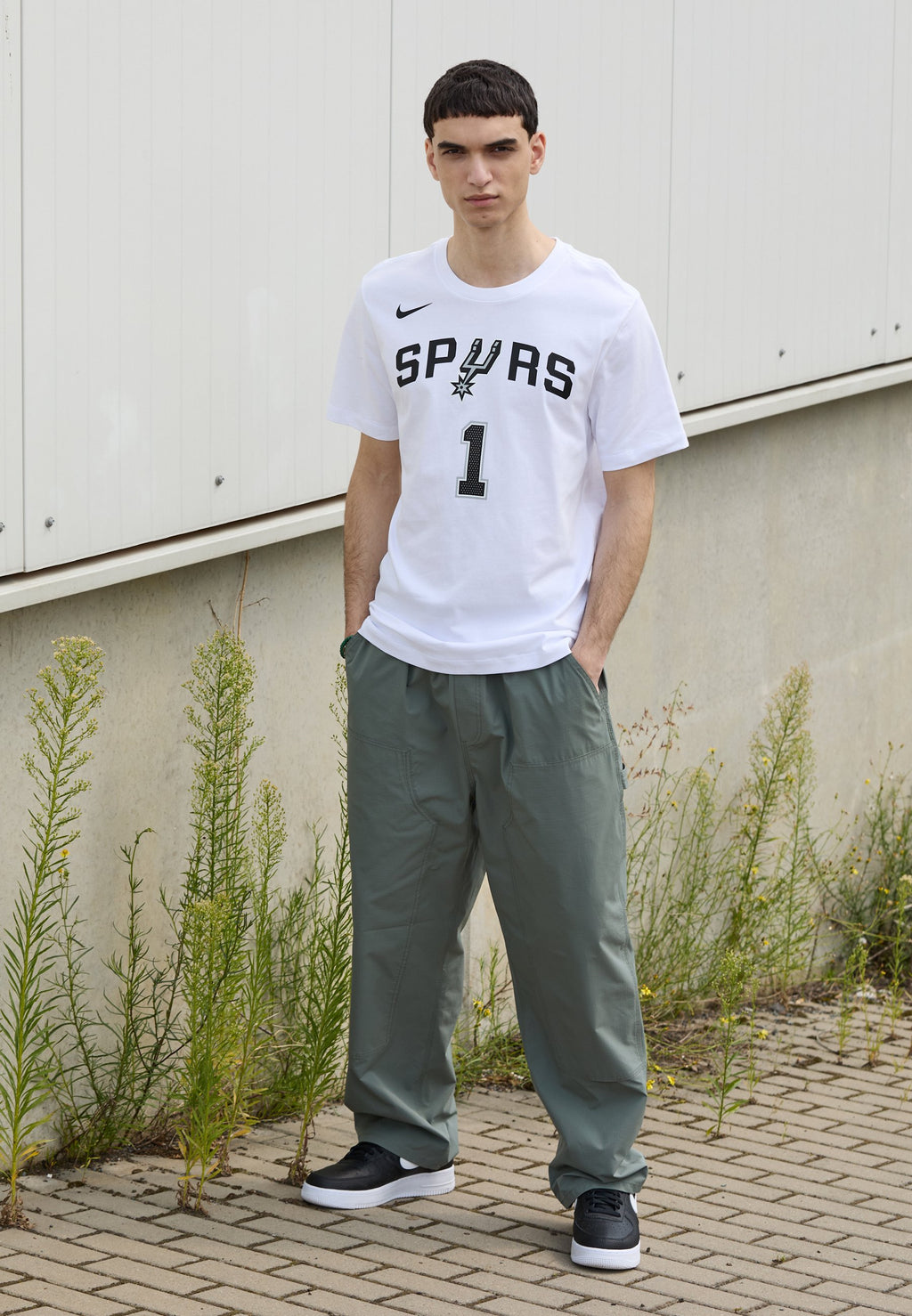 تي شيرت NBA SAN ANTONIO SPURS WEMBANYAMA - ملابس النادي - أبيض/Wembanyama