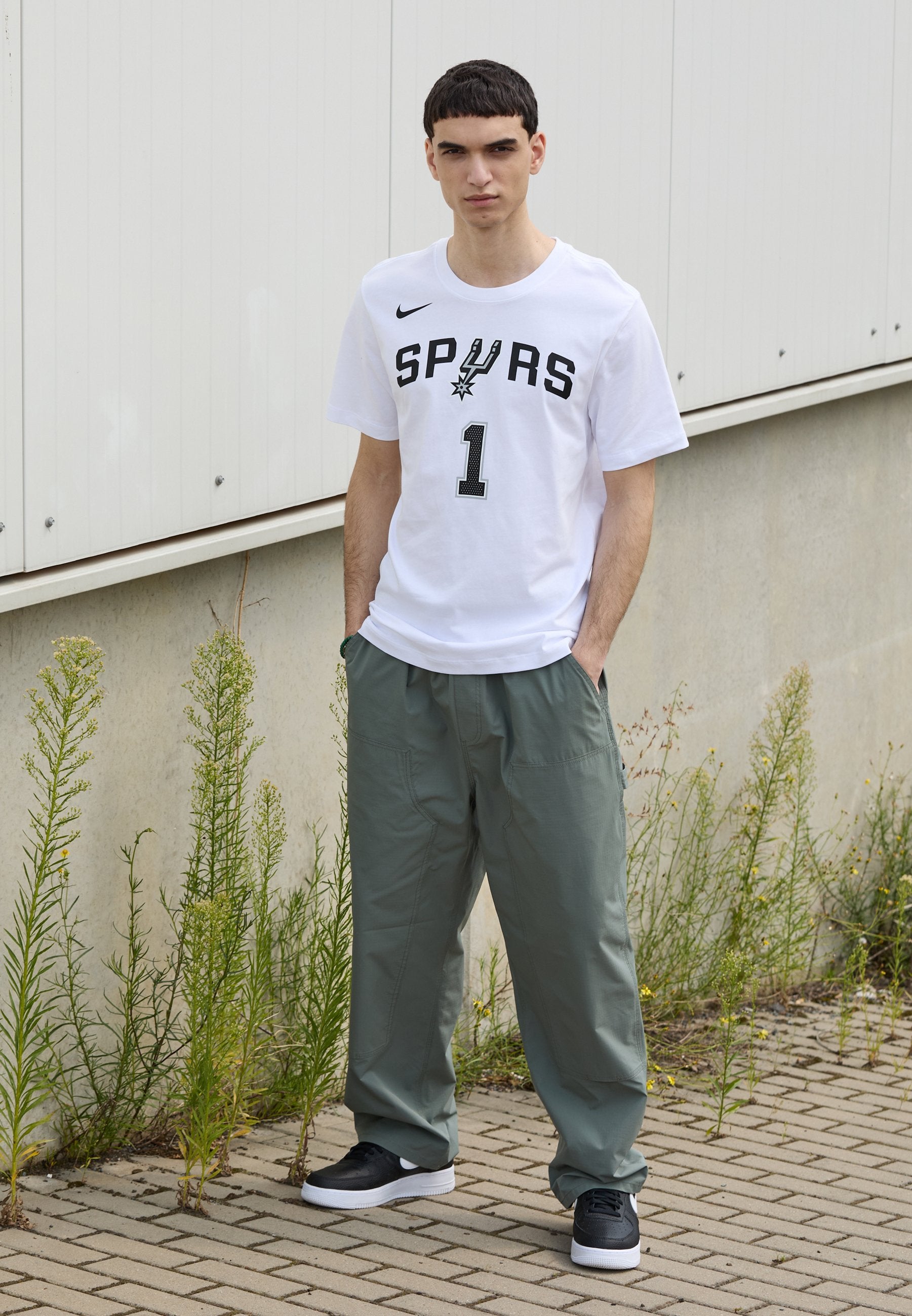 تي شيرت NBA SAN ANTONIO SPURS WEMBANYAMA - ملابس النادي - أبيض/Wembanyama