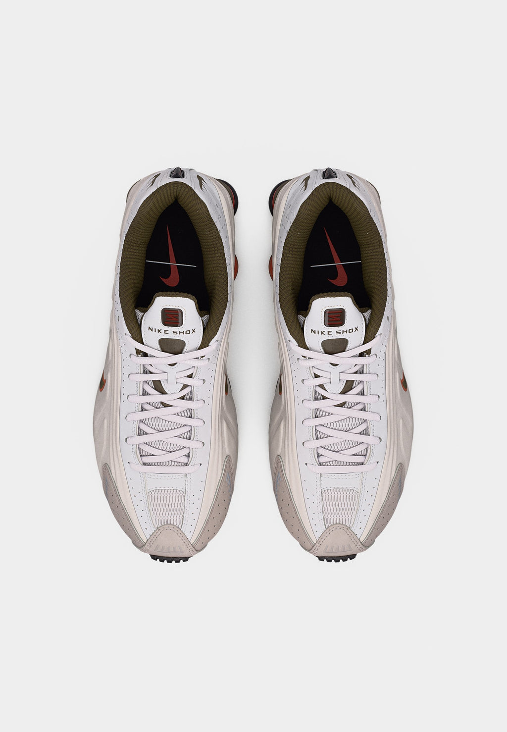 SHOX R4 UNISEX - Trainers - vast grey/dark hazel/dusty peach/black