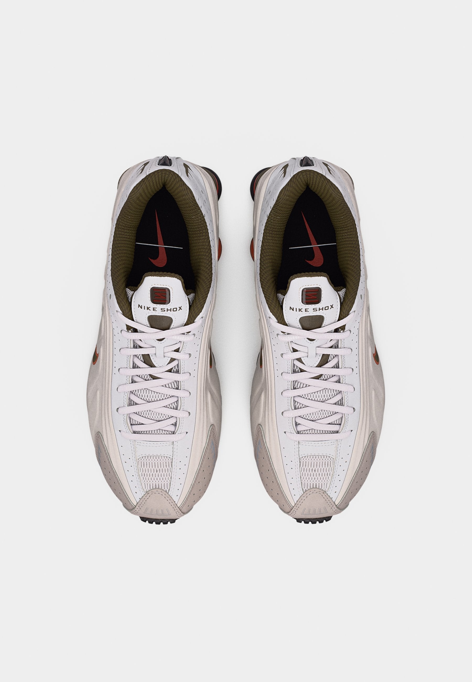 SHOX R4 UNISEX - Trainers - vast grey/dark hazel/dusty peach/black