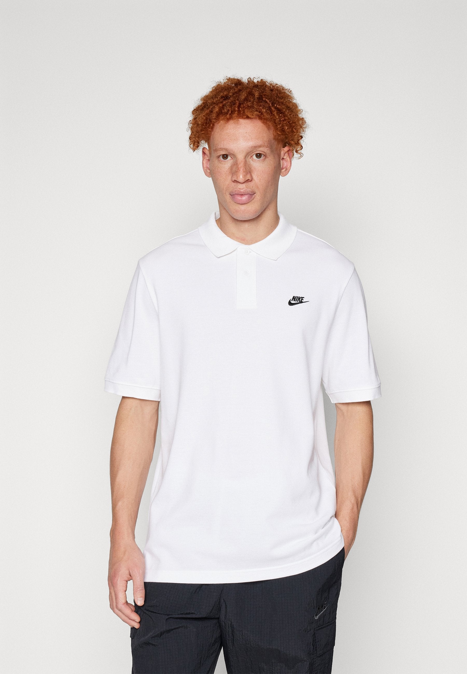 Polo shirt - white/black