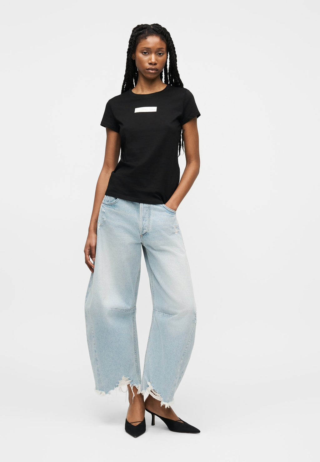 Print T-shirt - black