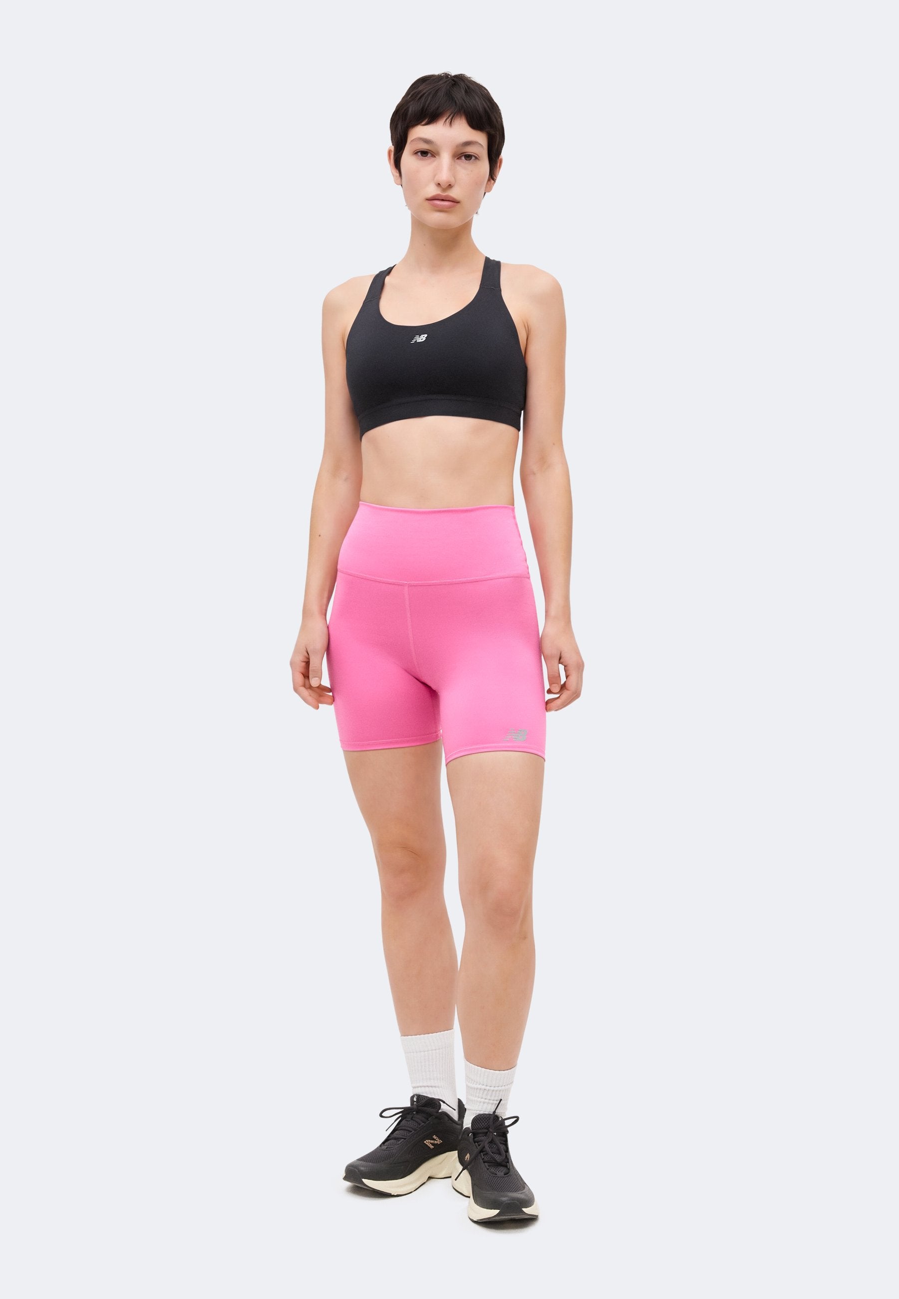 NB HARMONY HIGH RISE SHORT 6' - Leggings - pink