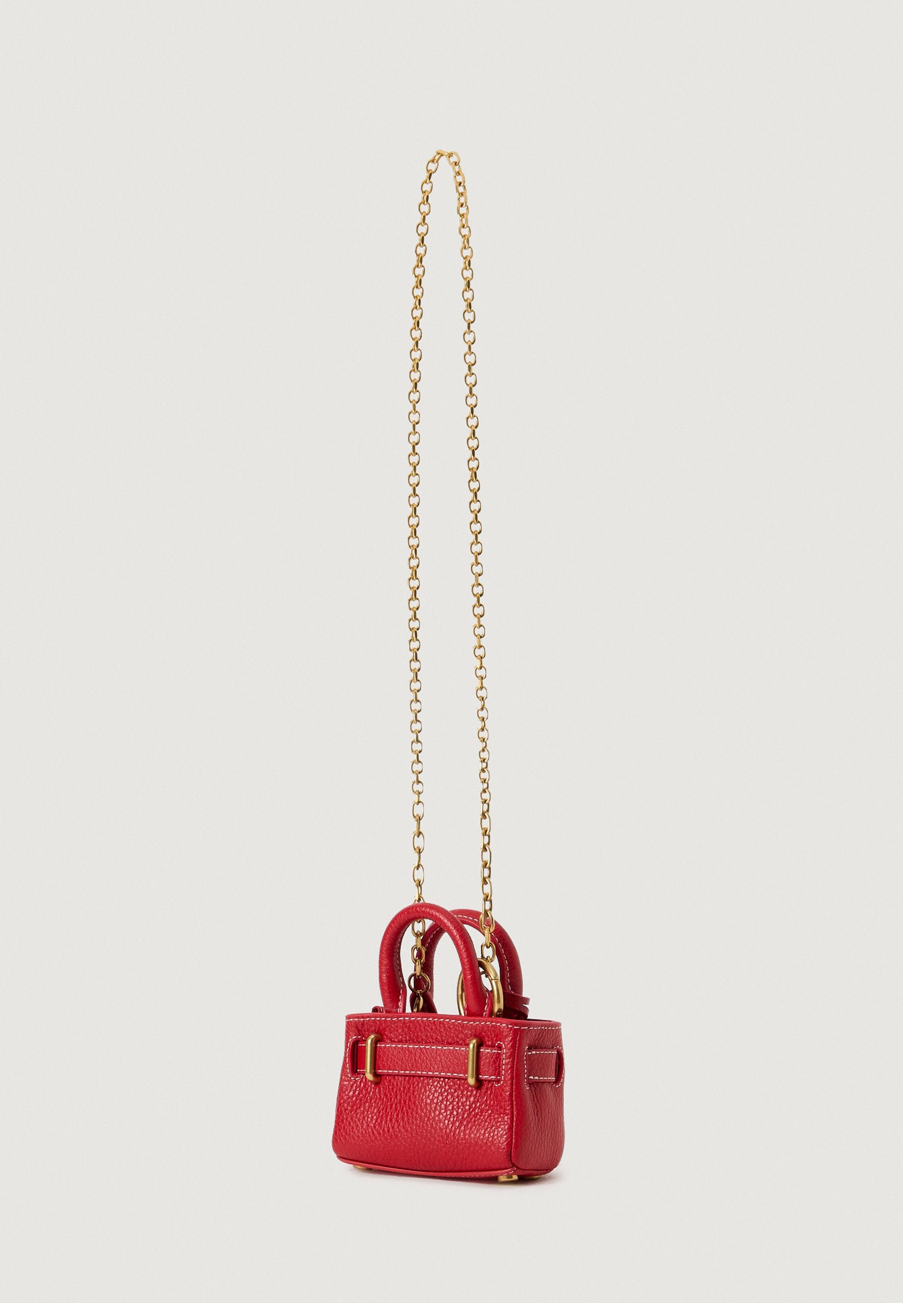 THE AMERICAN ICON LEATHER CHAIN BAG - Handbag - primary red