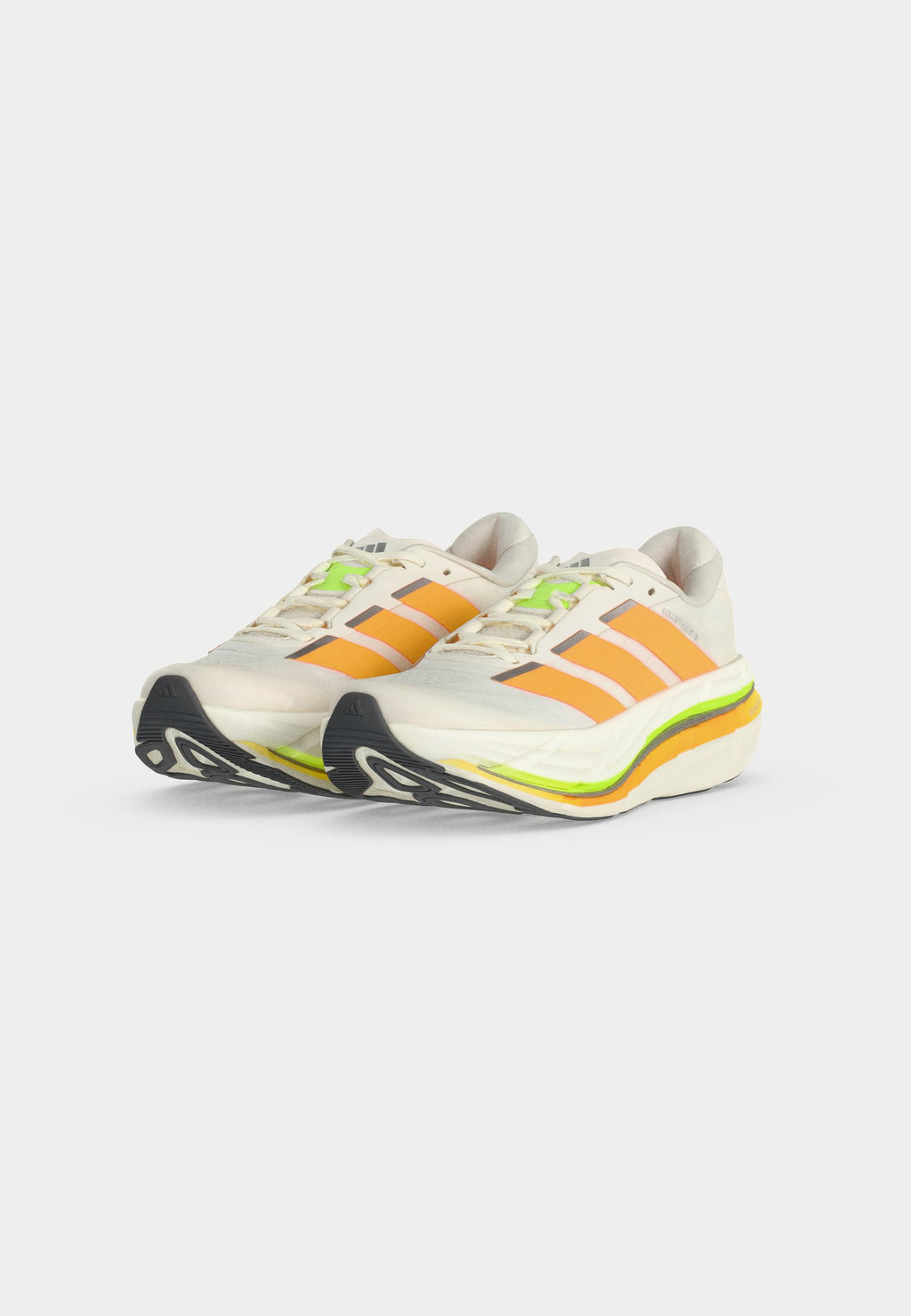 ADISTAR BYD 2 - Road running shoes - cloud white/lucid tangerine/signal green