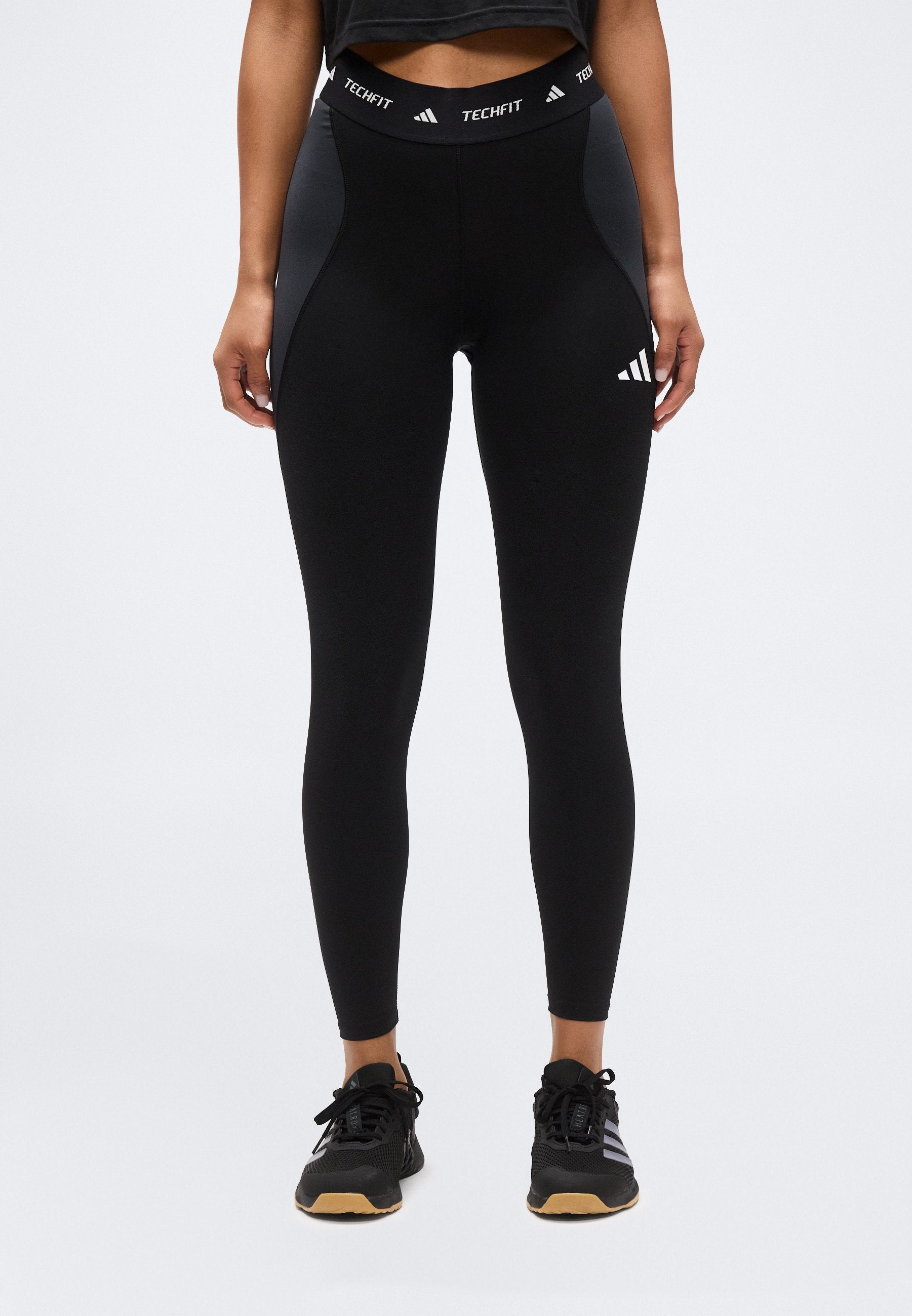 TECHFIT WORKOUT COLOR BLOCK 7/8 LEGGINGS - Leggings - black/carbon