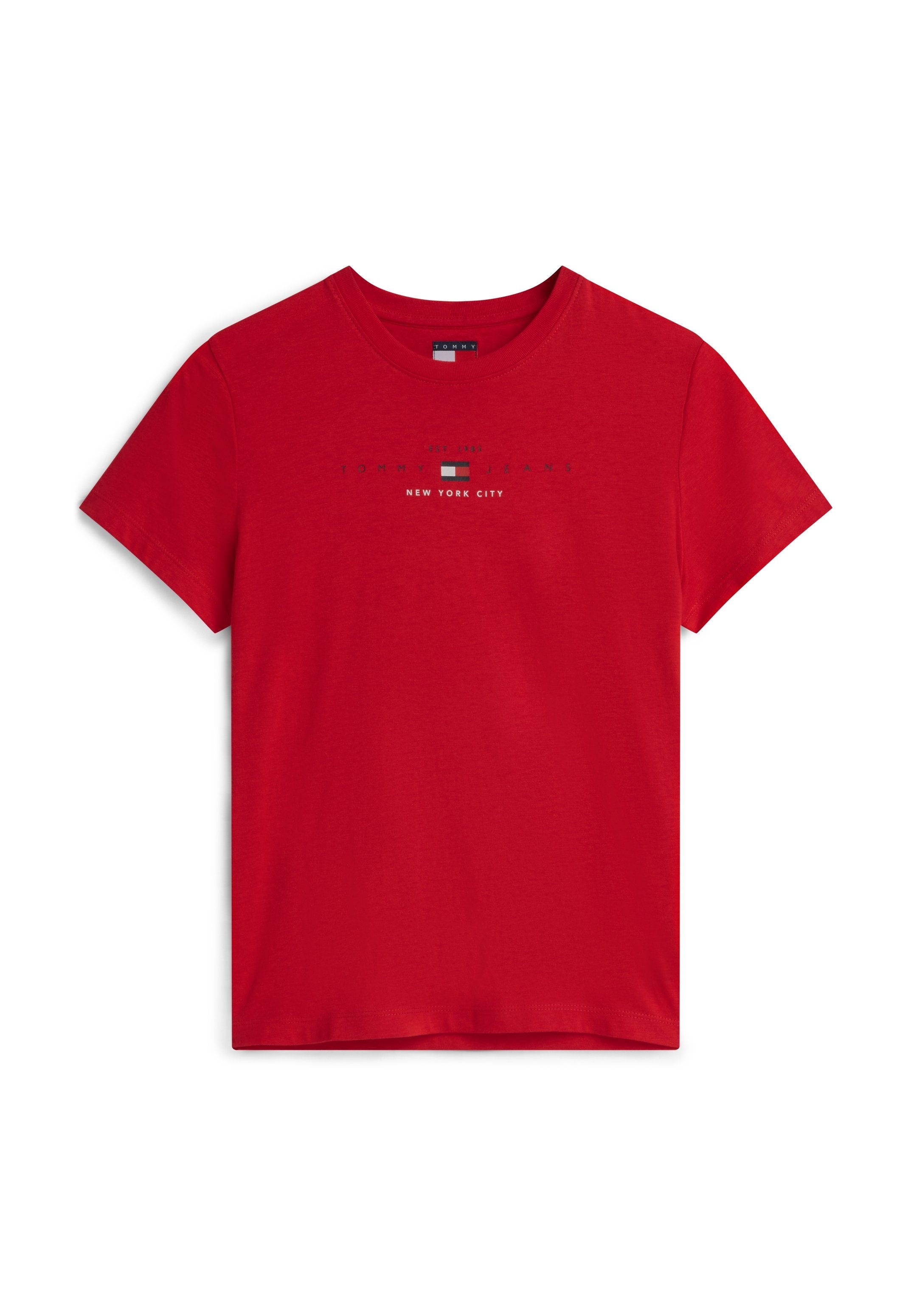 LINEAR TEE - Print T-shirt - amaryllis red