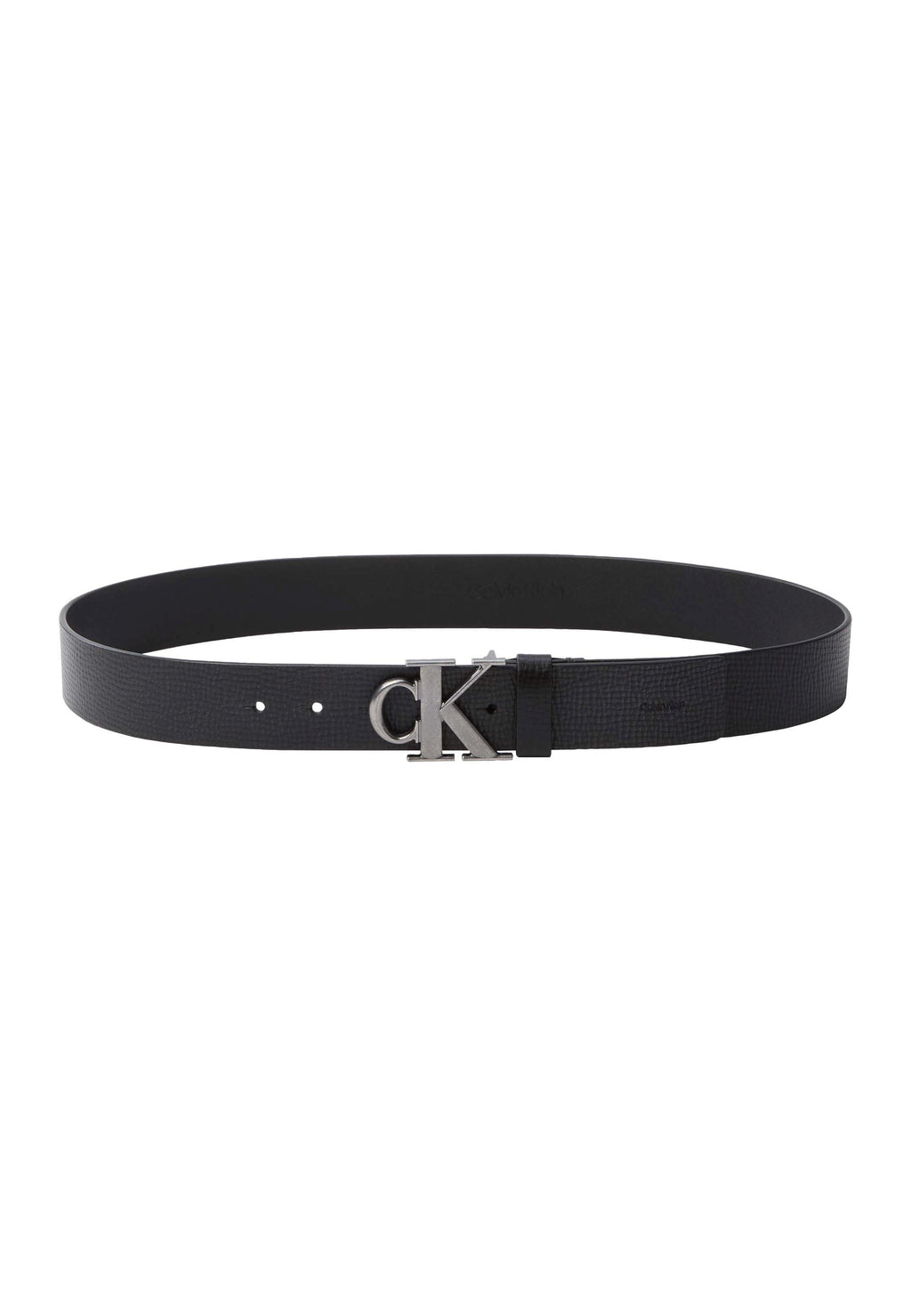 BUCKLE FIXED - Belt - black/antique silver-coloured