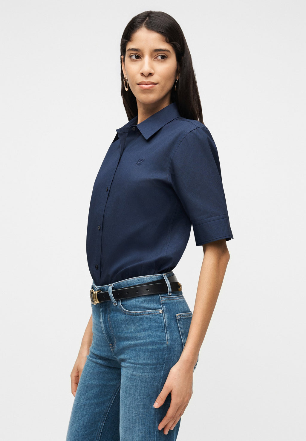 THE SUMMER SHIRT - Button-down blouse - navy