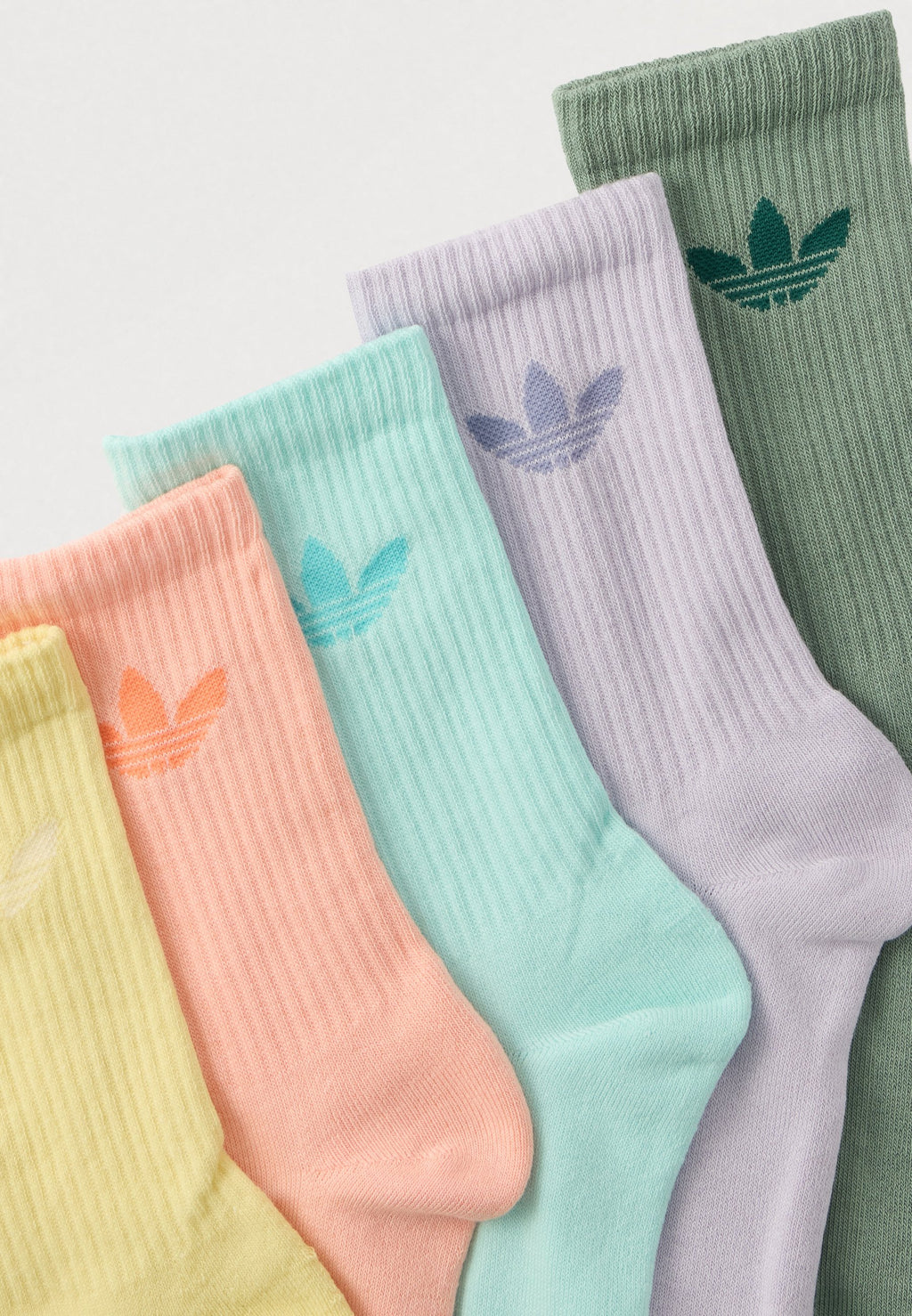 UNISEXE LOT DE 10 - Chaussettes - argent vert/rose fluo/aqua semi flash