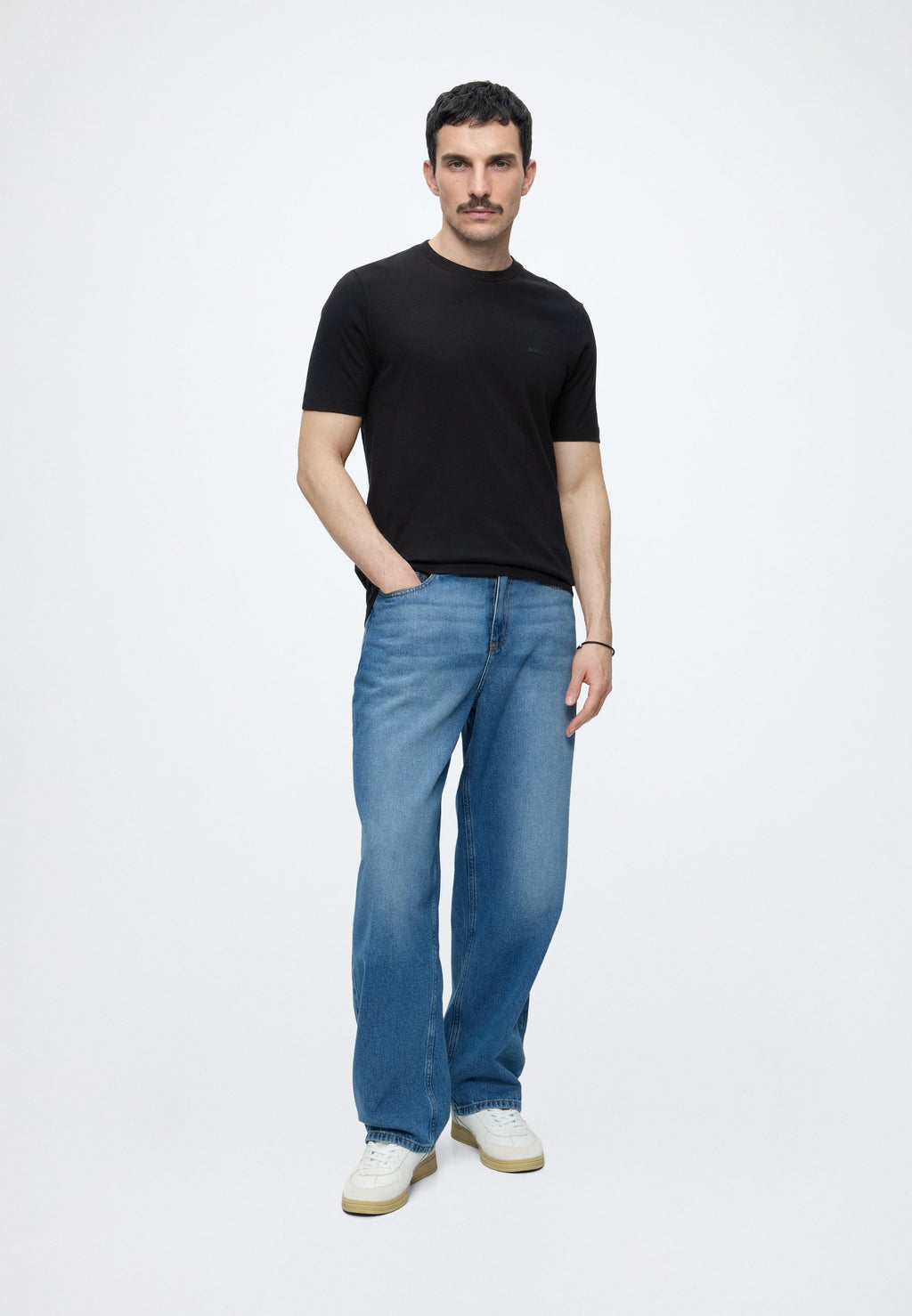 THOMPSON - Basic T-shirt - black