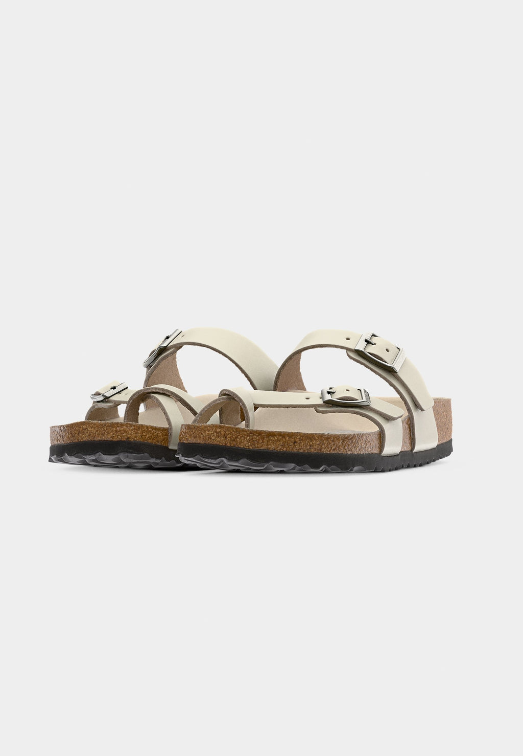 MAYARI LENA AMALFI OYSTER HEXS NARROW - T-bar sandals - oyster