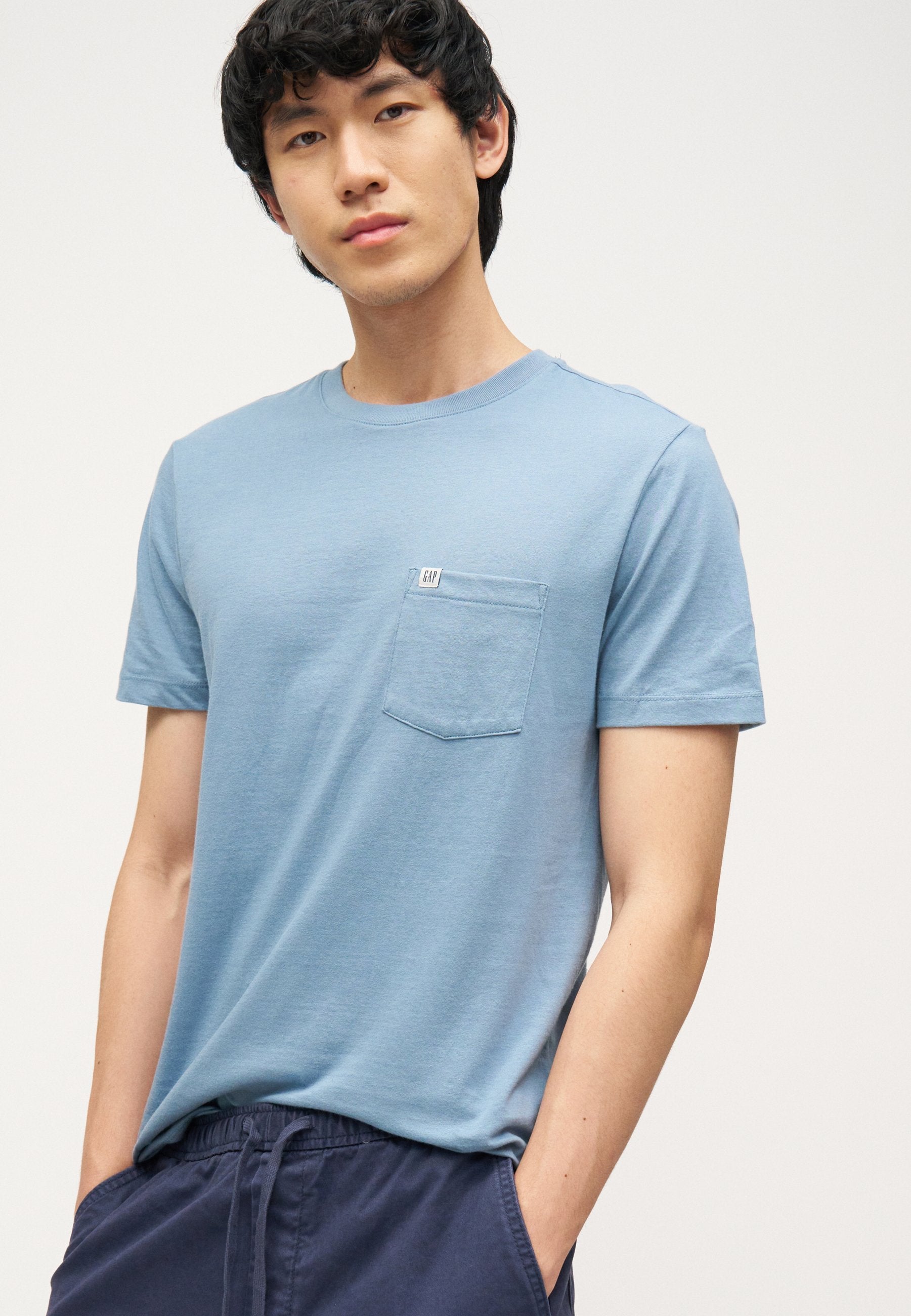LOGO - Basic T-shirt - jasper blue