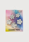 JIBBITZ MONOCHROME SLVR FLWRS 5 PCK - Other accessories - multi-coloured