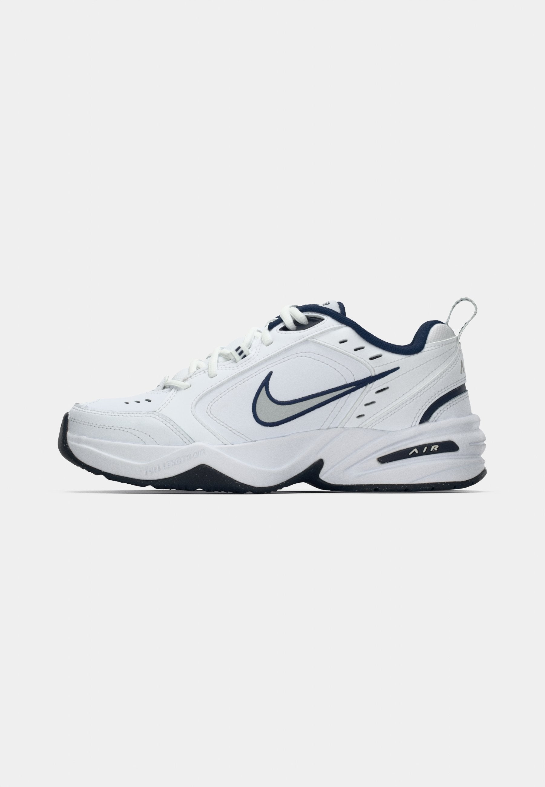 AIR MONARCH IV - Training shoe - white/metallic silver-coloured/midnight navy