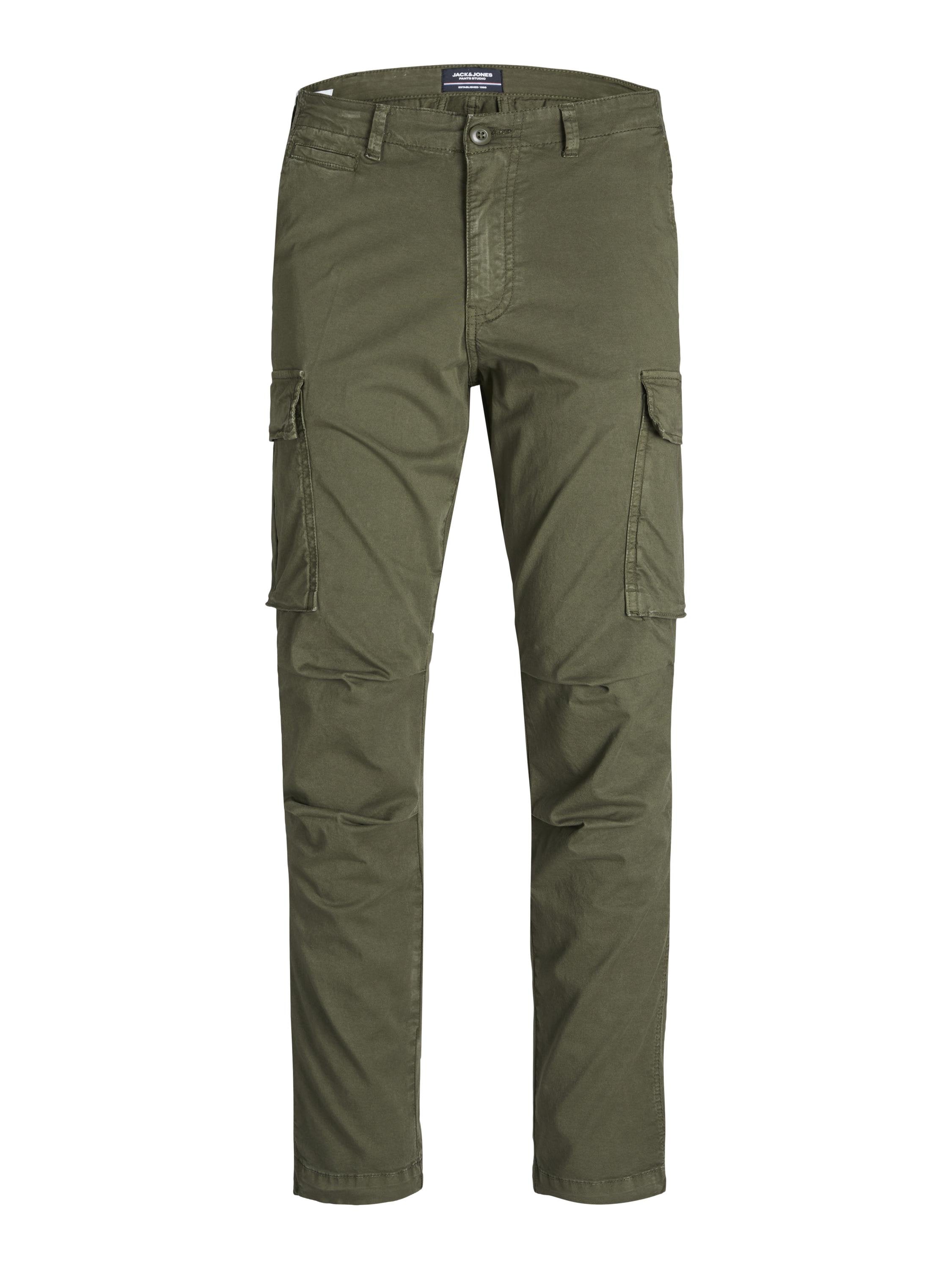 JPSTACE JJTUCKER AMA TAPERED FIT - Cargo trousers - Green