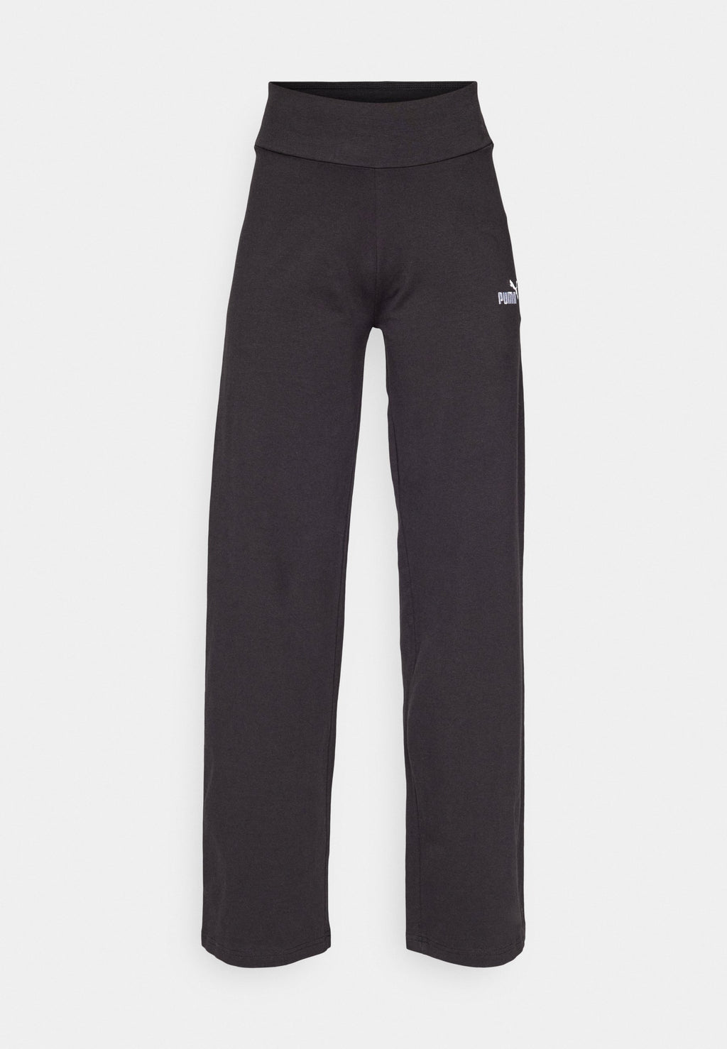 SMALL LOGO HIGH WAIST STRAIGHT LEGGINGS - Tracksuit bottoms - black