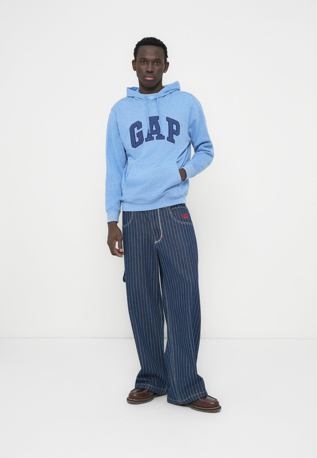 HERITAGE LOGO - Hoodie - blue allure
