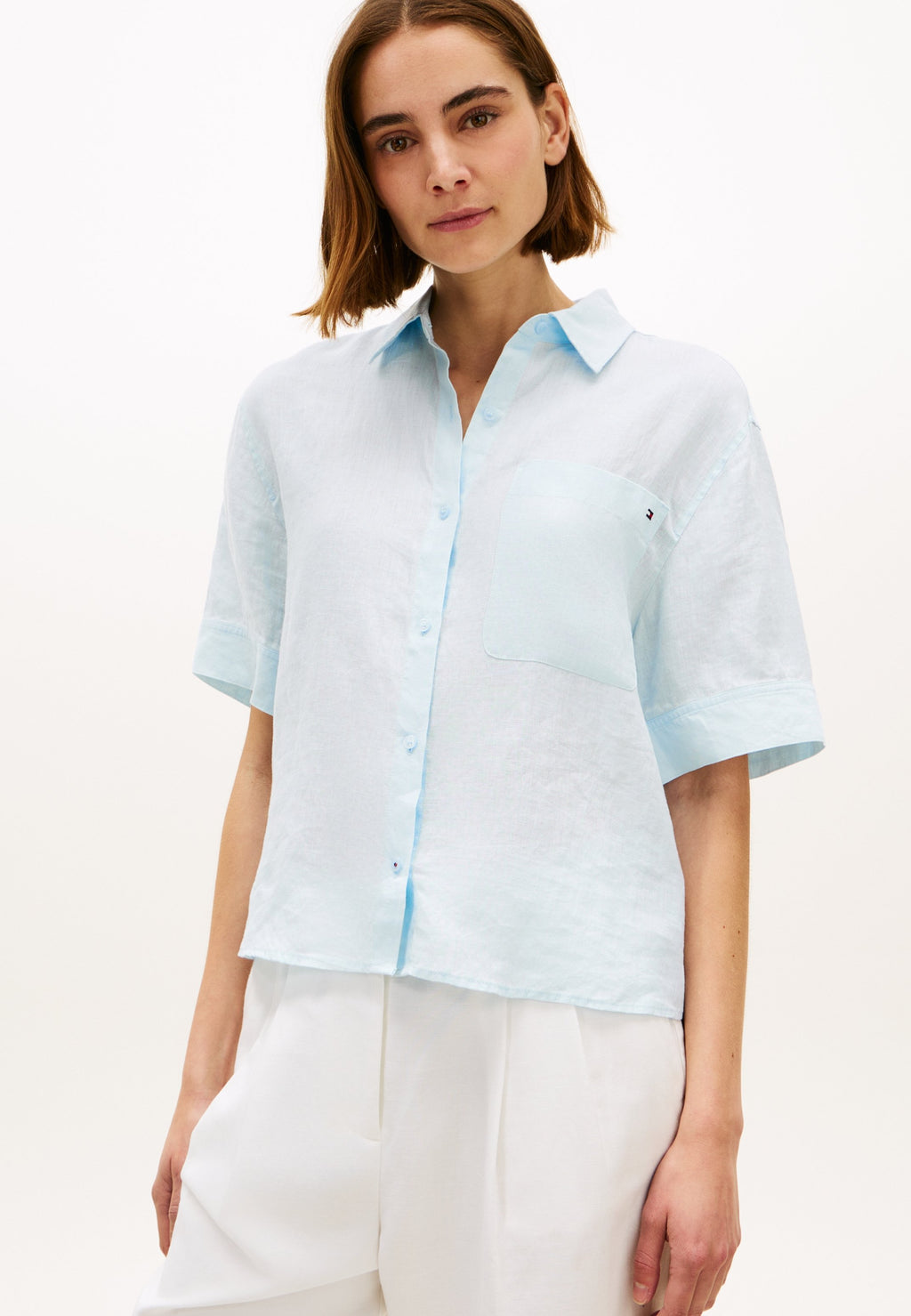 Button-down blouse - keepsake blue