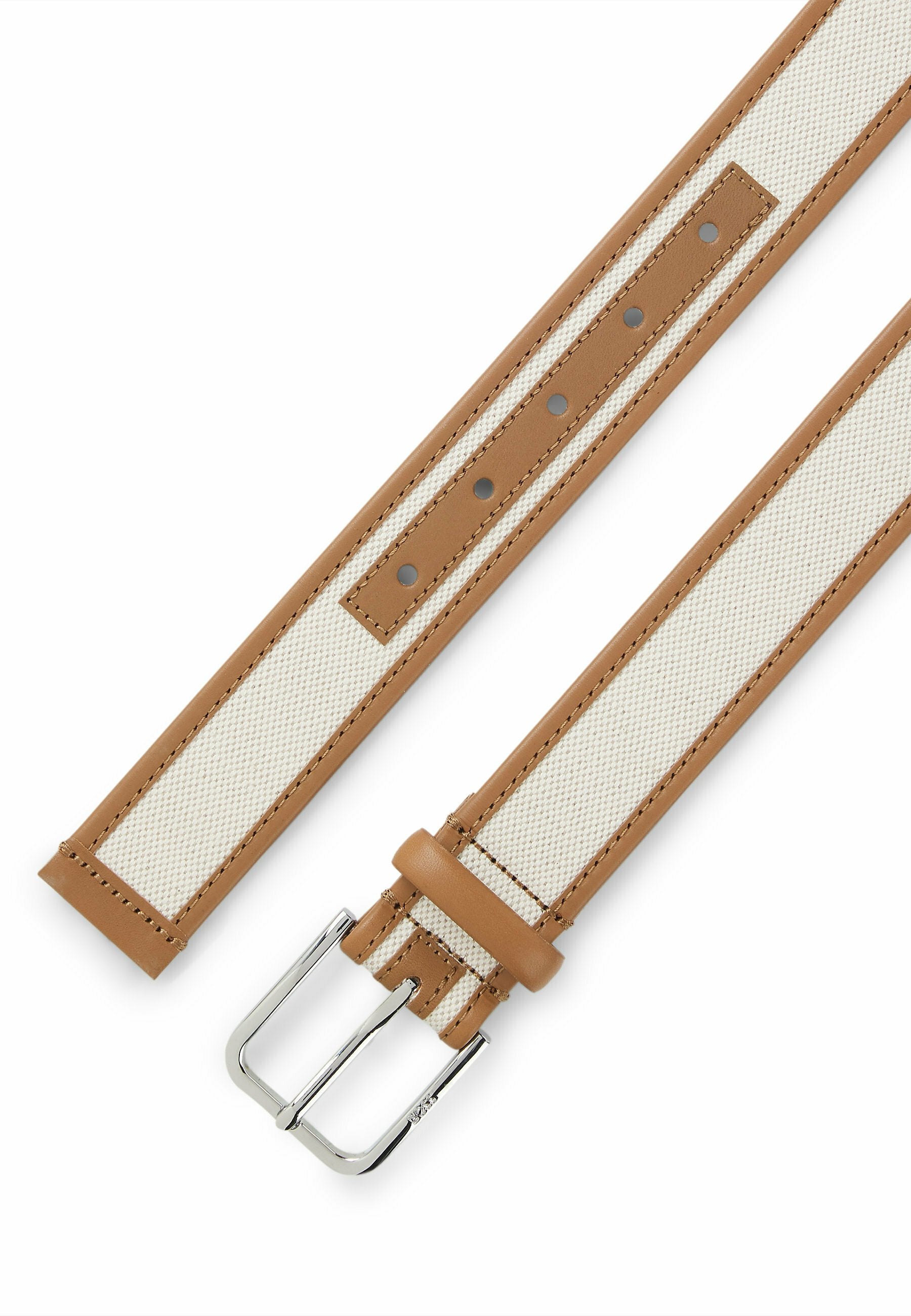 BOSS MADISON-B1_CANV_SZ35 - Belt - light beige five