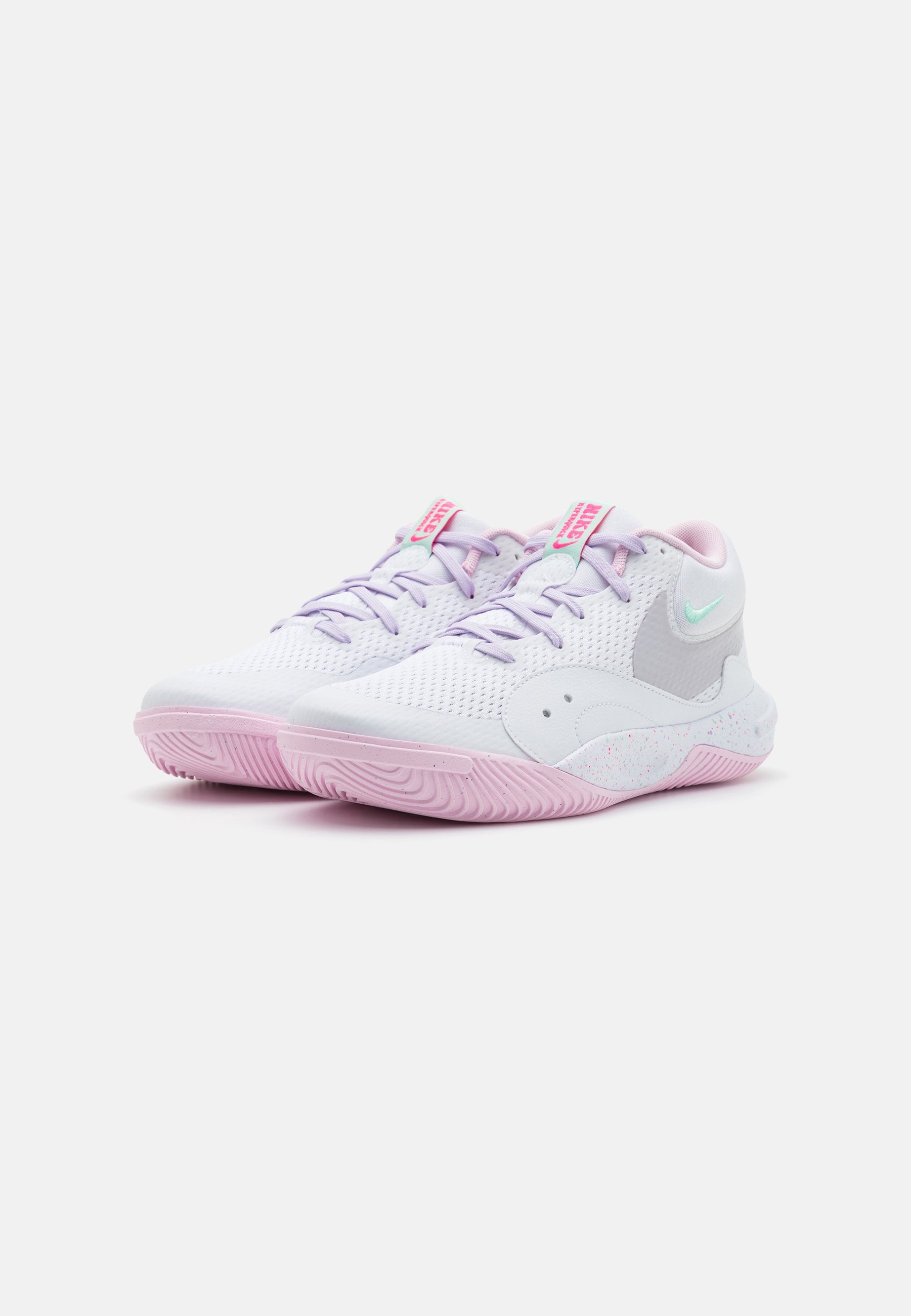 HYPERQUICK SE UNISEX - Volleyball shoes - white/pink foam/violet mist/mint foam