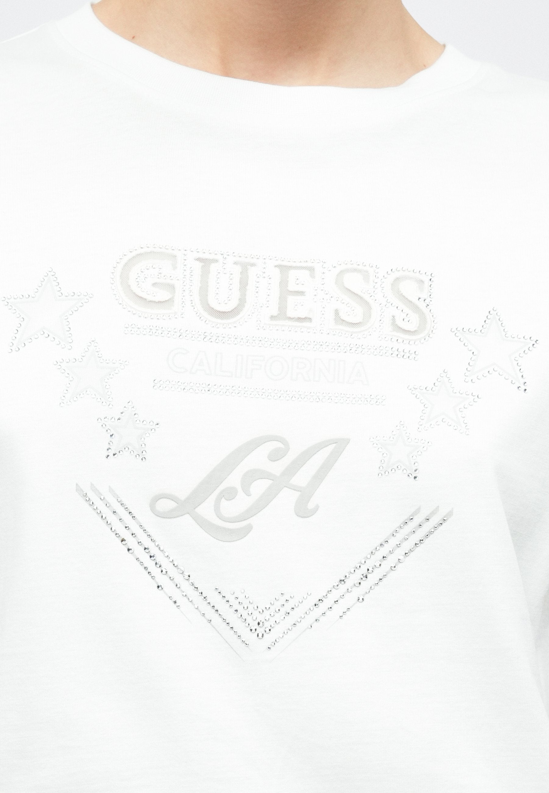LA STARS TEE - Print T-shirt - white